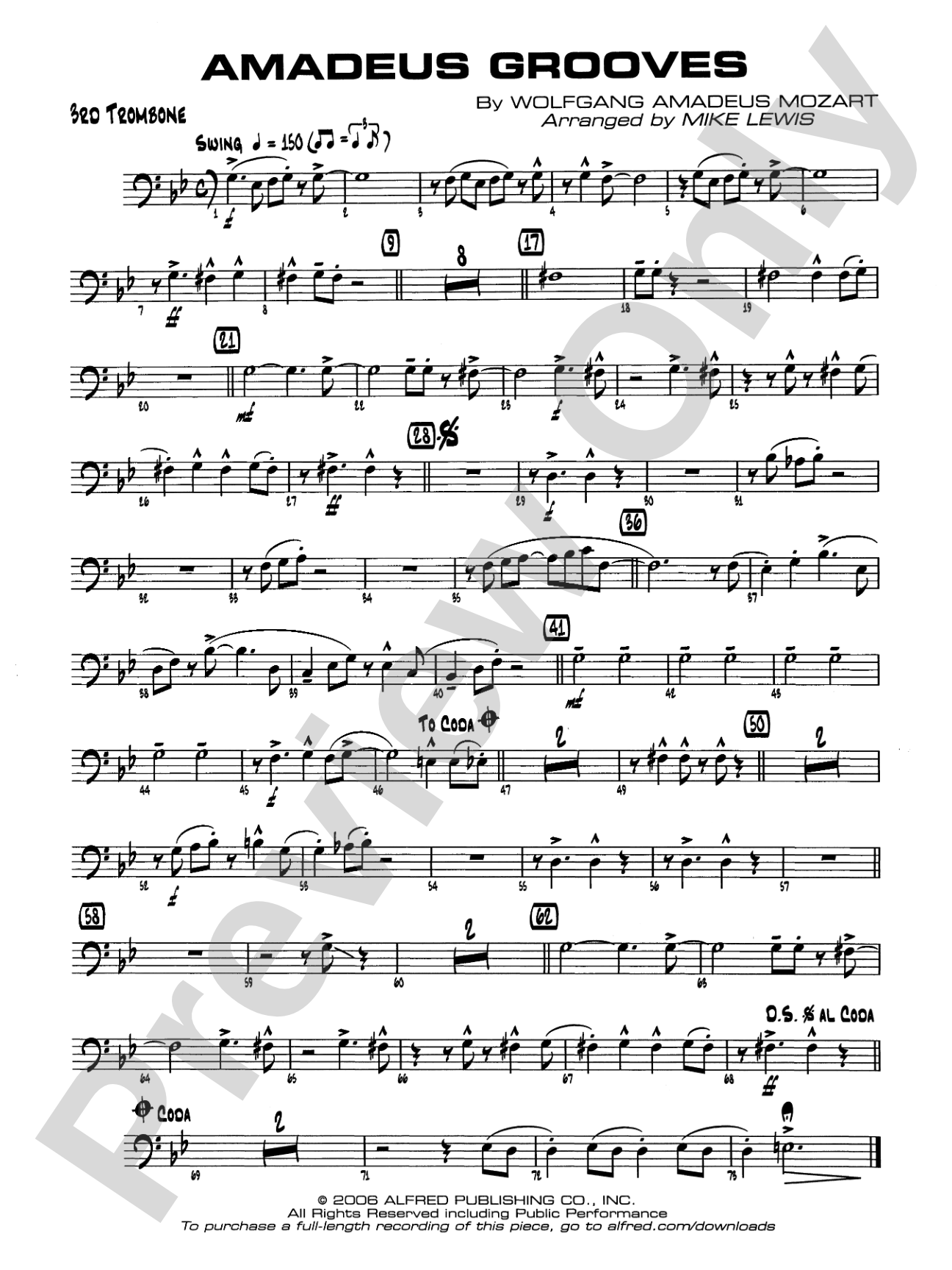 Amadeus Grooves: 3rd Trombone