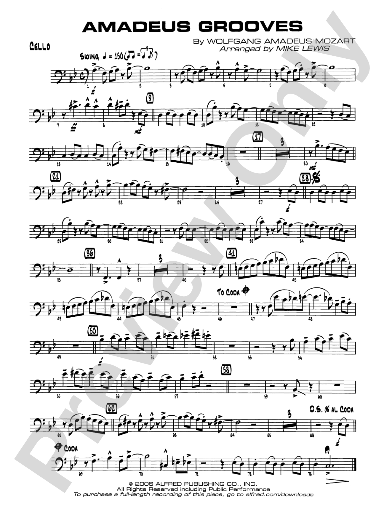 Amadeus Grooves: Cello