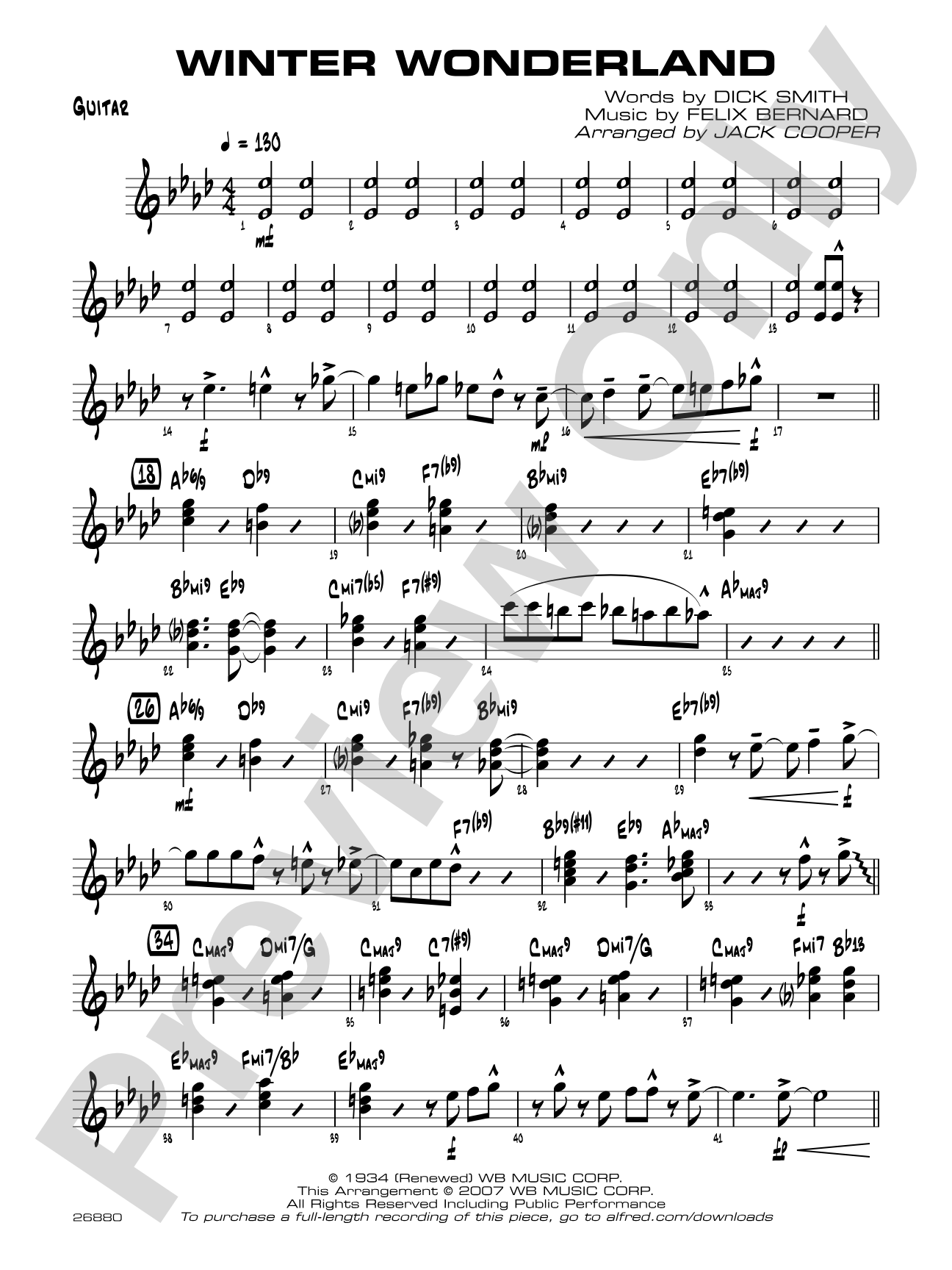 Winter Wonderland: Guitar