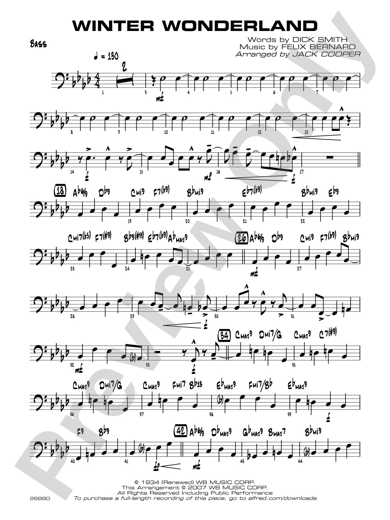 Winter Wonderland: String Bass