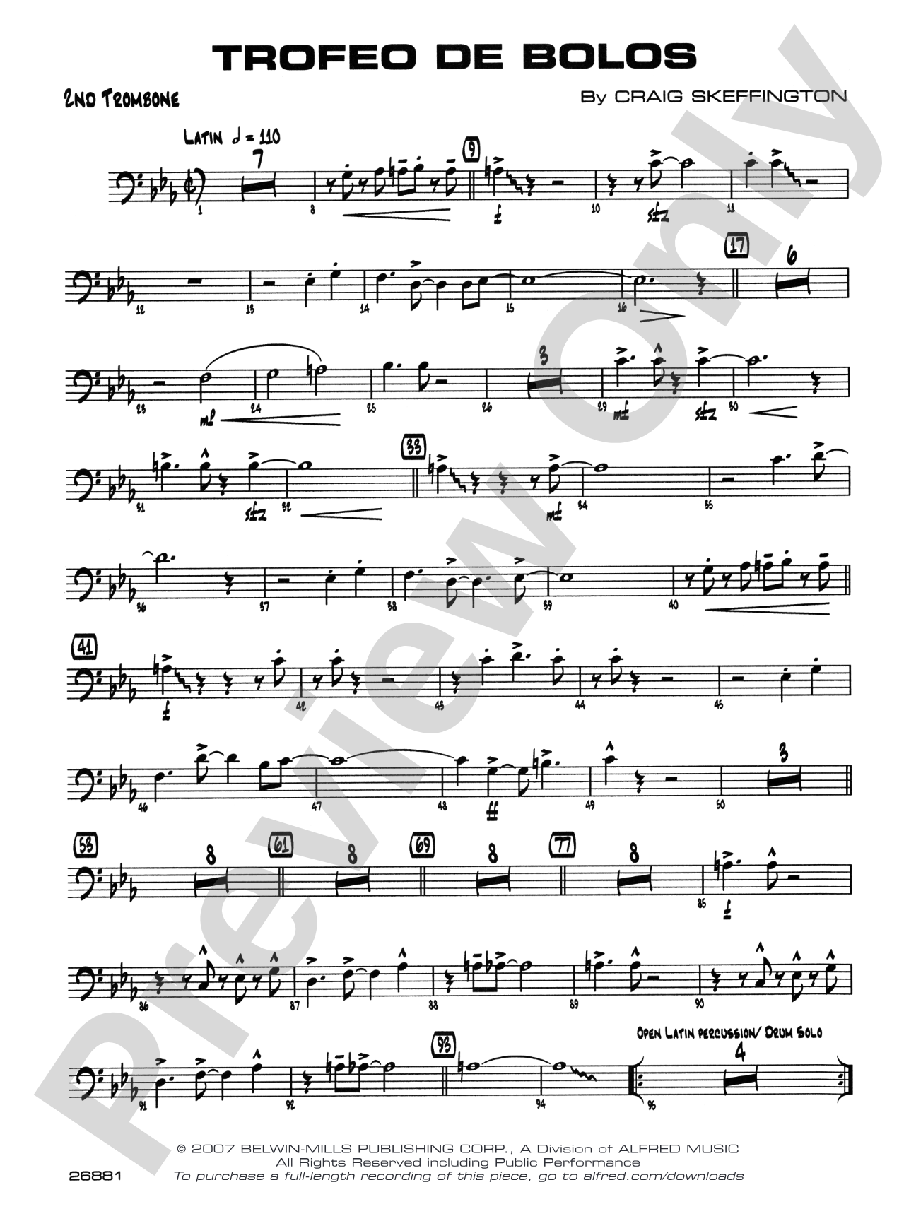 Trofeo de Bolos: 2nd Trombone