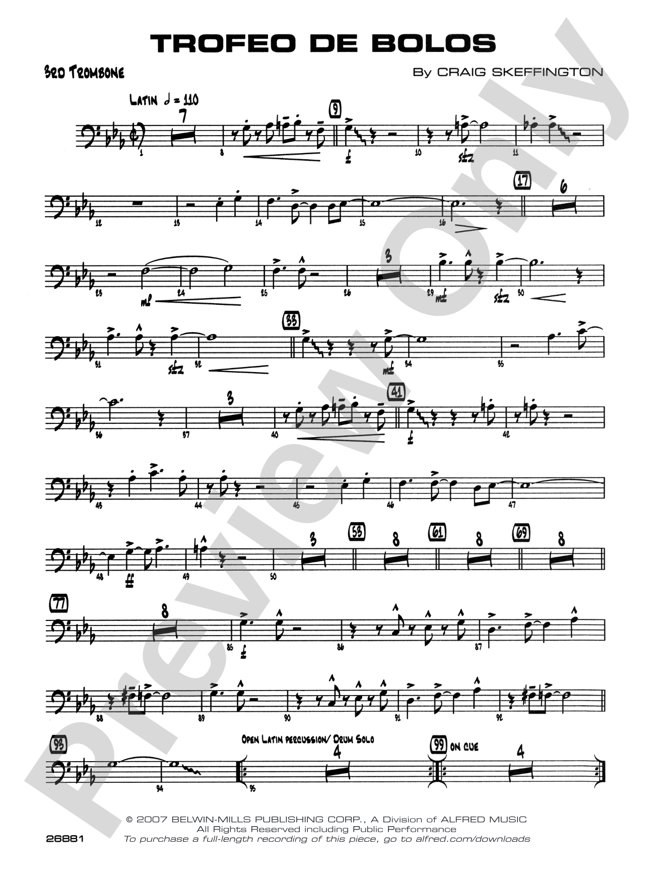 Trofeo de Bolos: 3rd Trombone