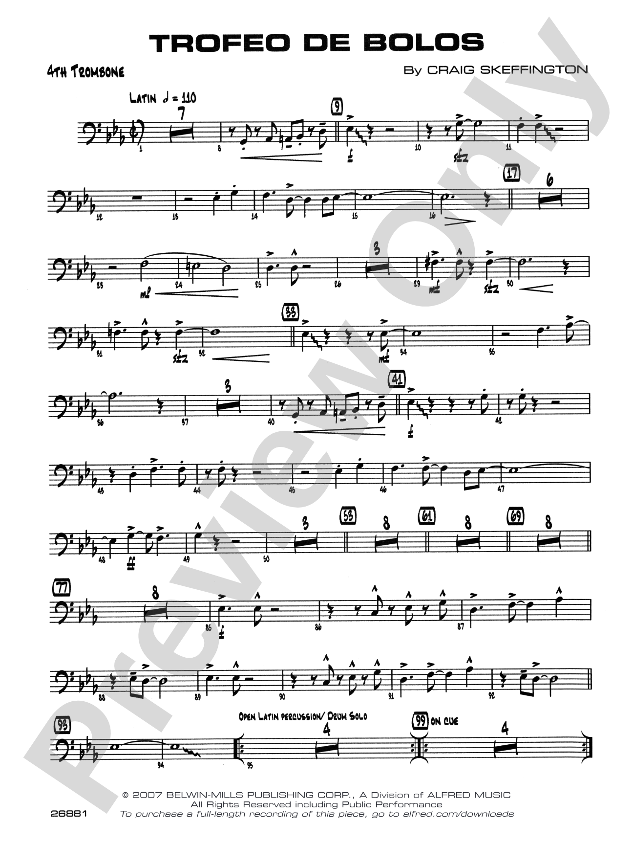Trofeo de Bolos: 4th Trombone