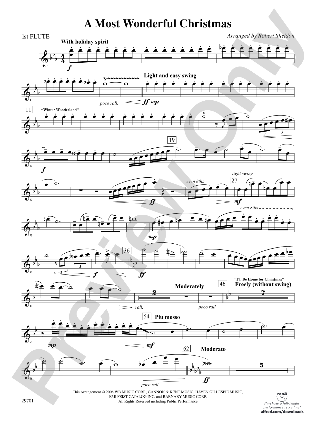 A Most Wonderful Christmas: Flute