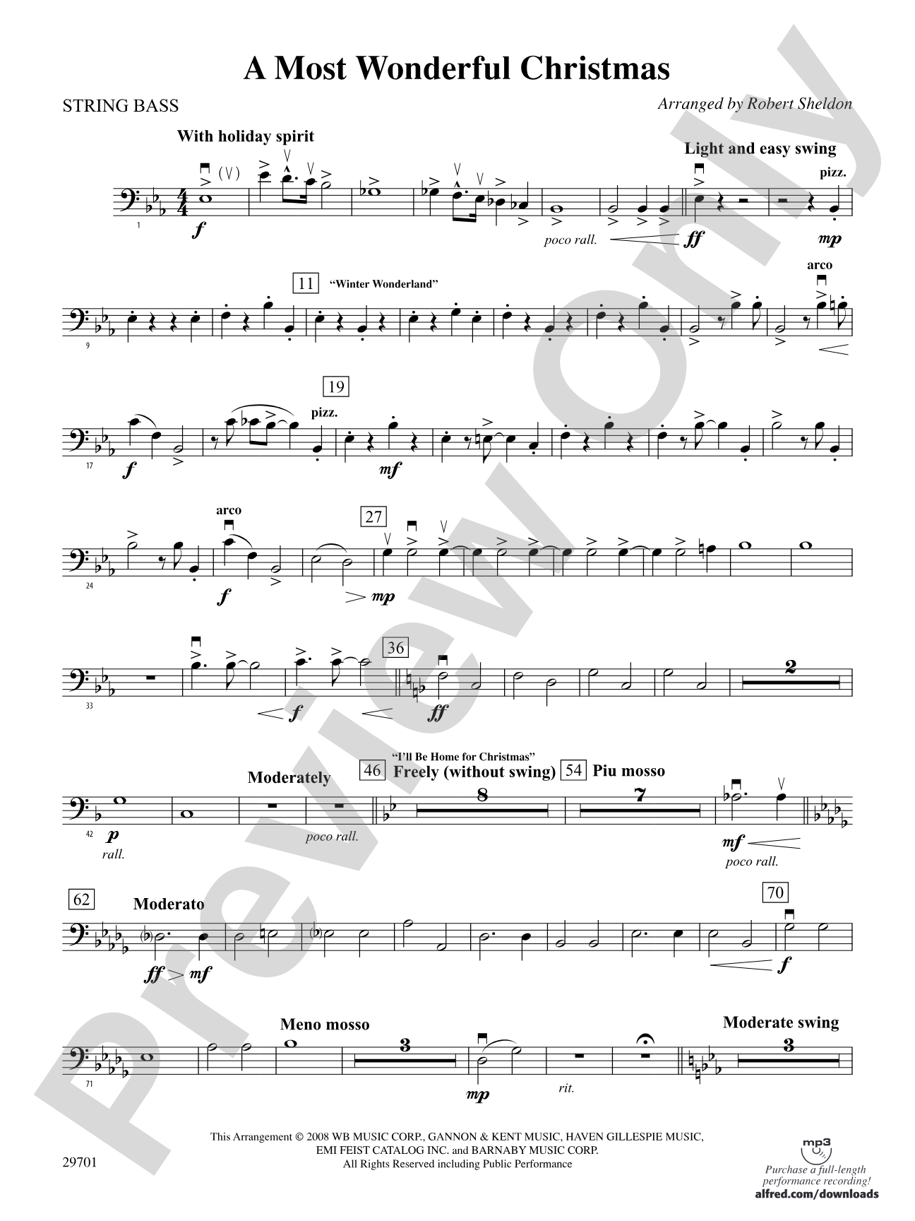 A Most Wonderful Christmas: String Bass