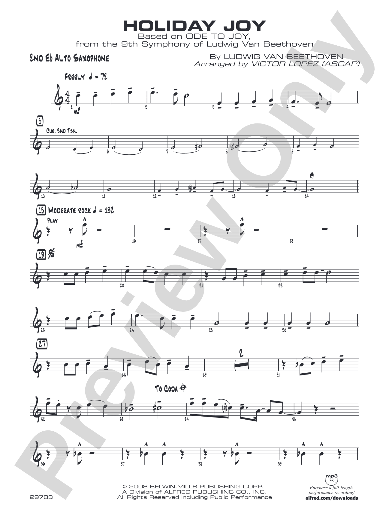 Holiday Joy: 2nd E-flat Alto Saxophone
