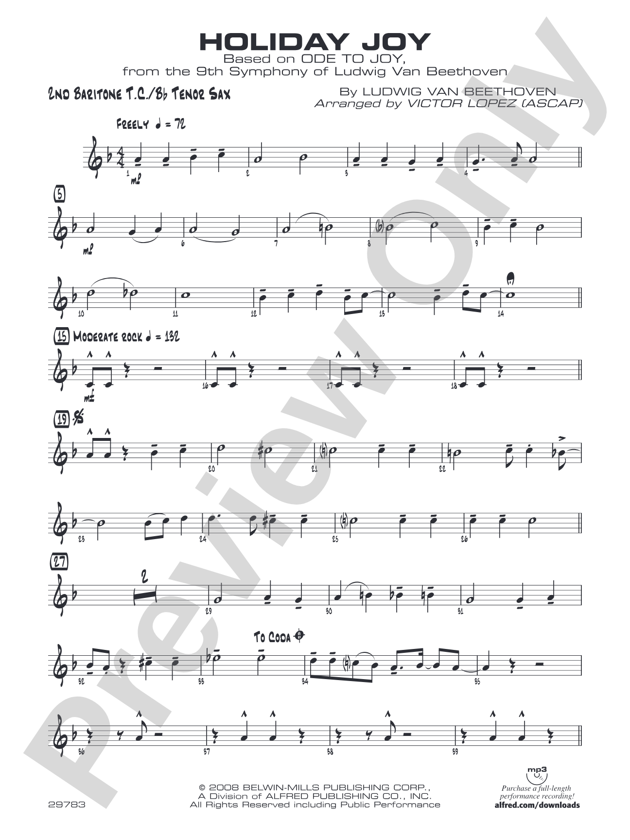 Holiday Joy: 2nd Baritone T.C.