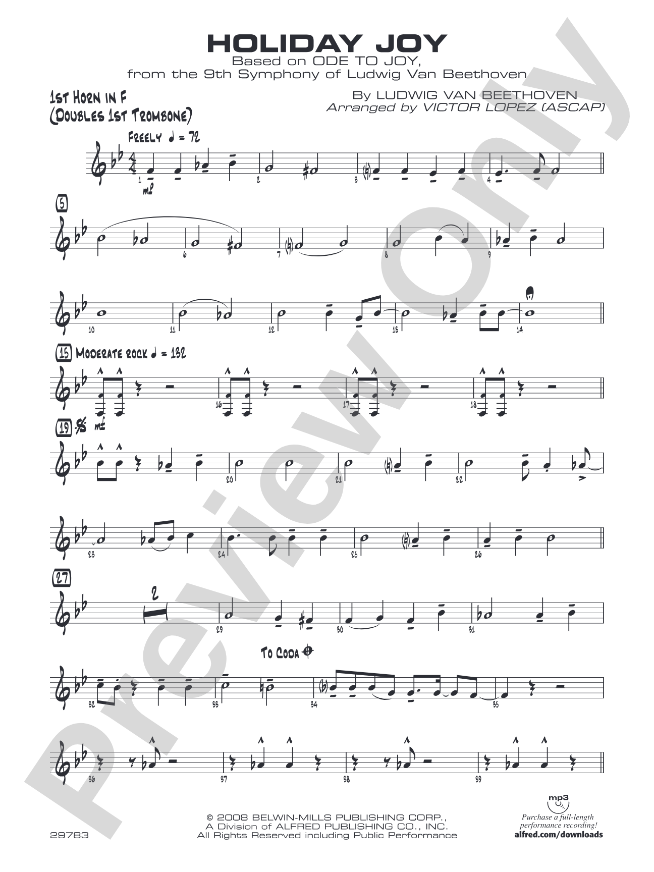 Holiday Joy: 1st F Horn