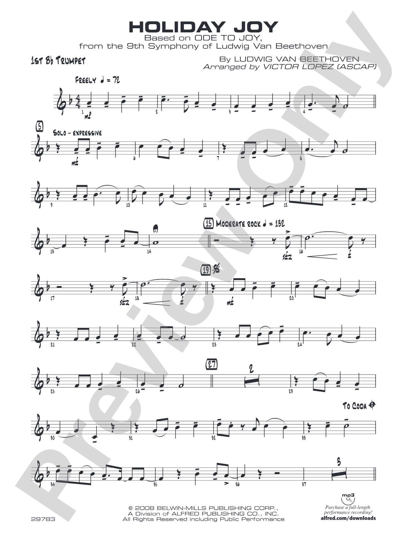 Holiday Joy: 1st B-flat Trumpet