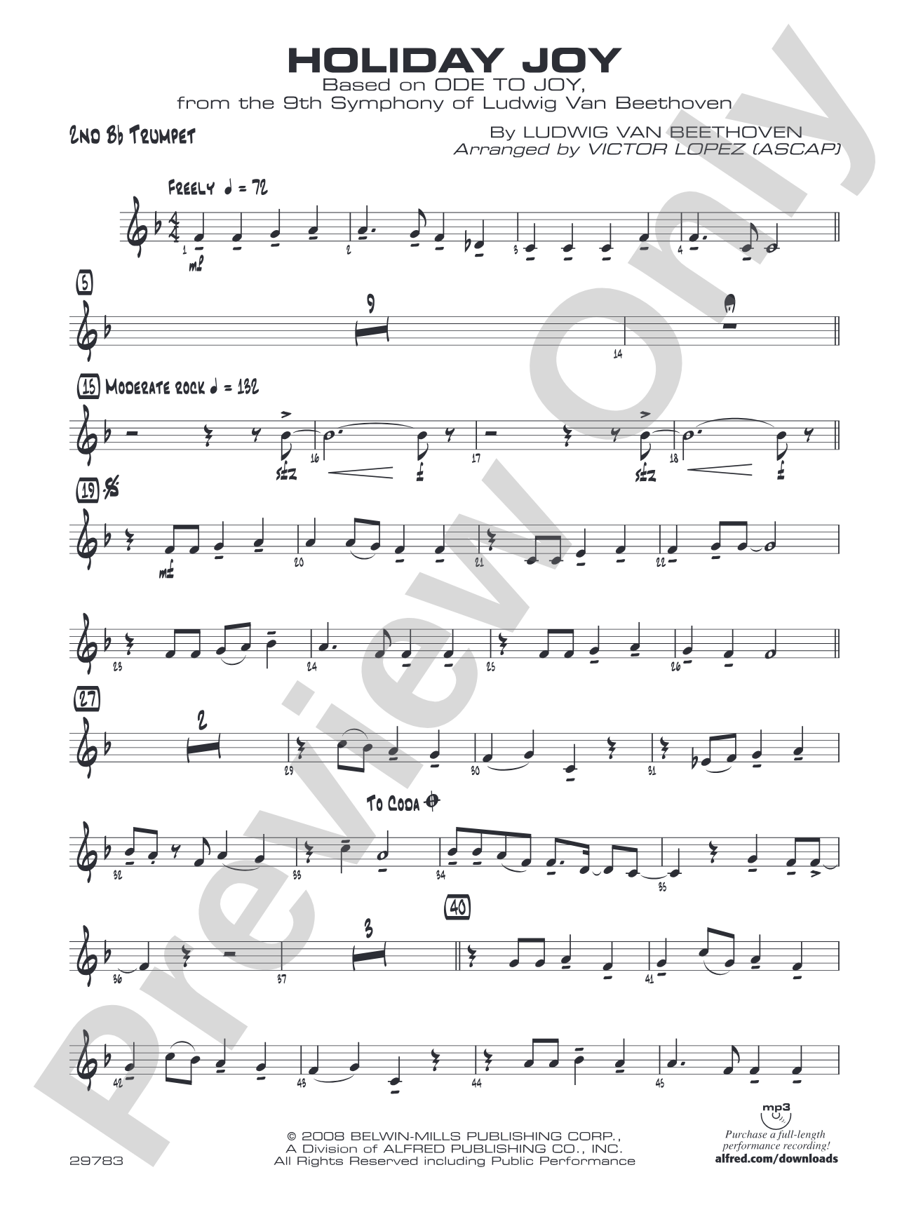 Holiday Joy: 2nd B-flat Trumpet