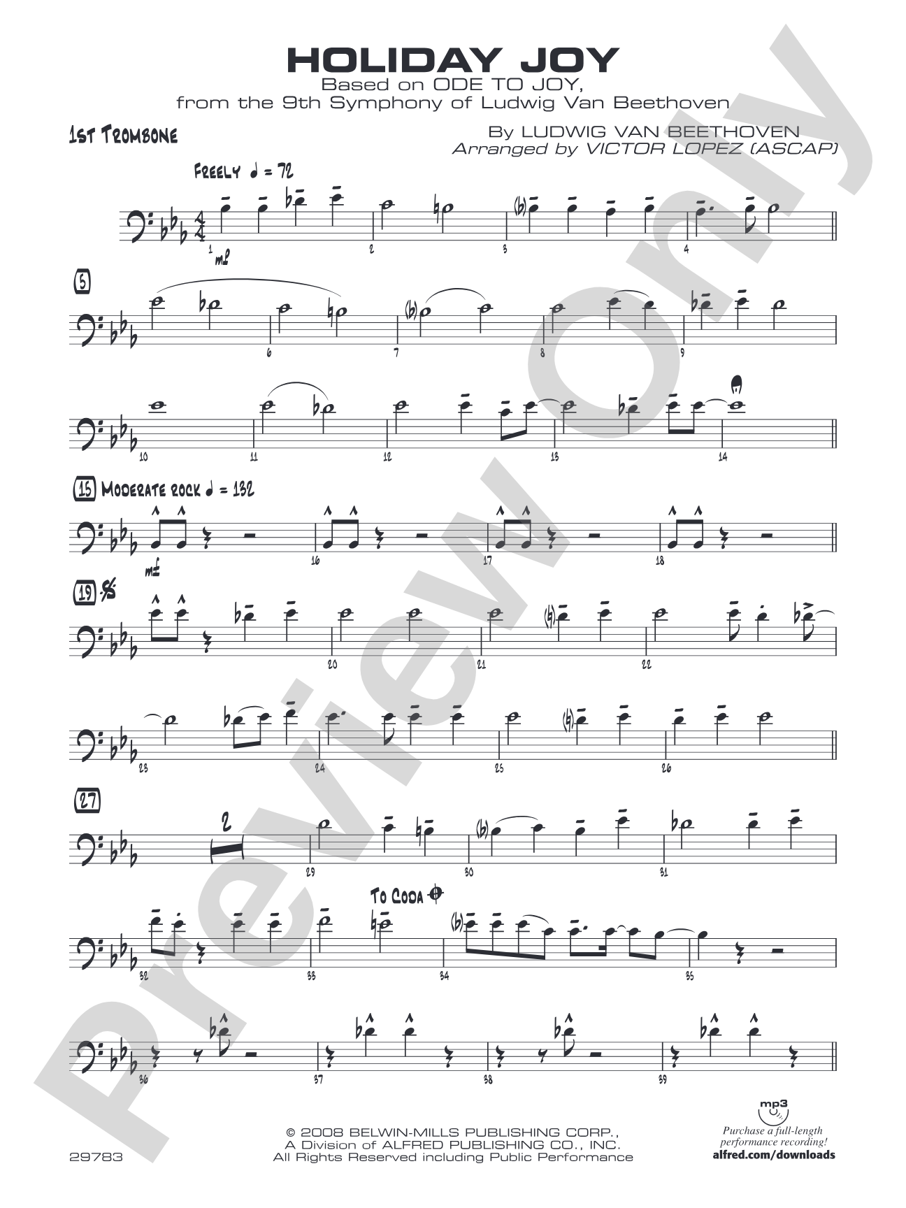 Holiday Joy: 1st Trombone