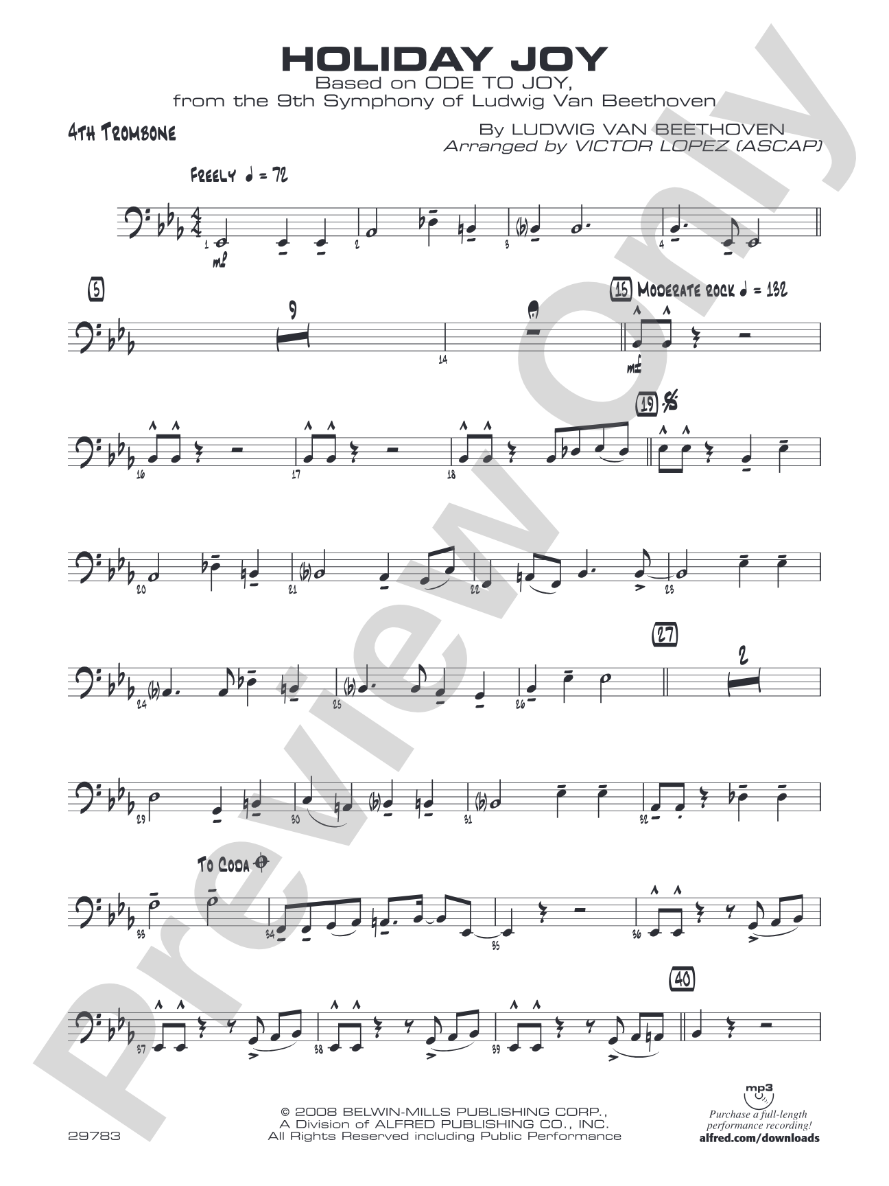 Holiday Joy: 4th Trombone