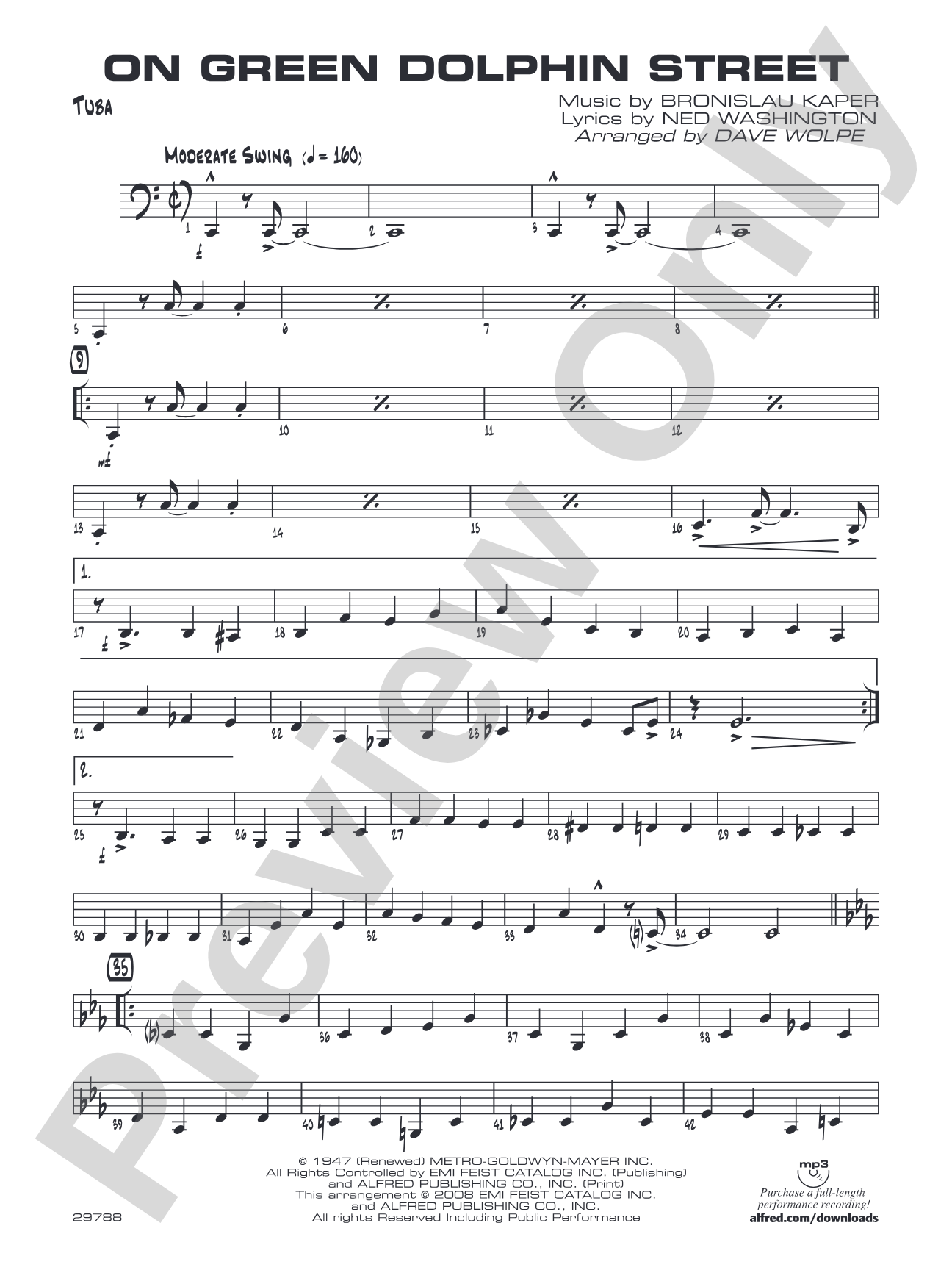 On Green Dolphin Street: Tuba