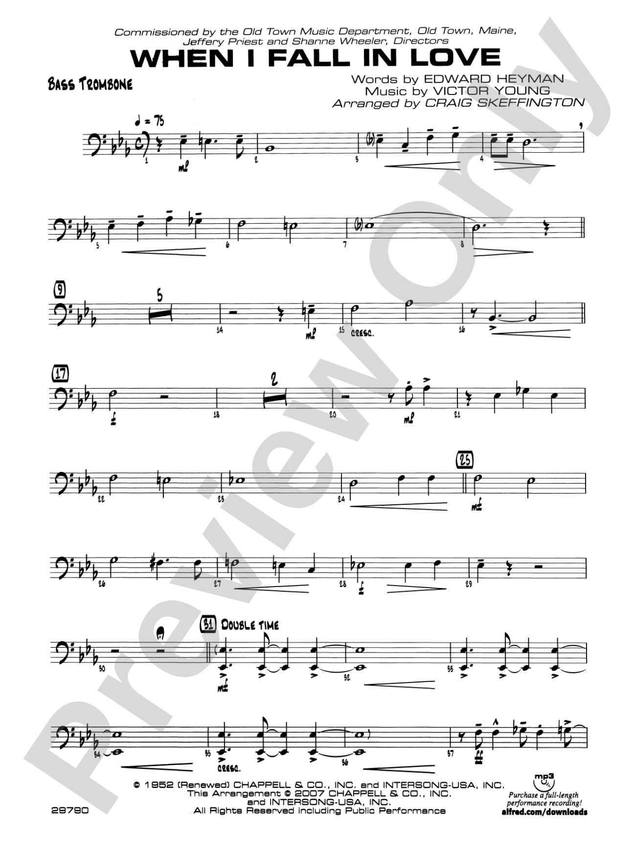When I Fall in Love: 4th Trombone