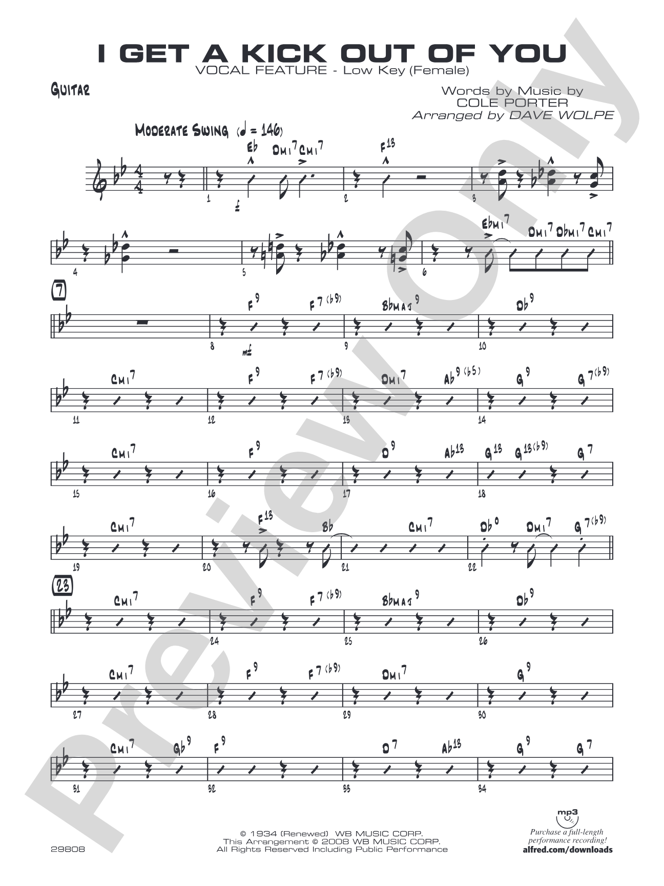 I Get a Kick Out of You: Guitar