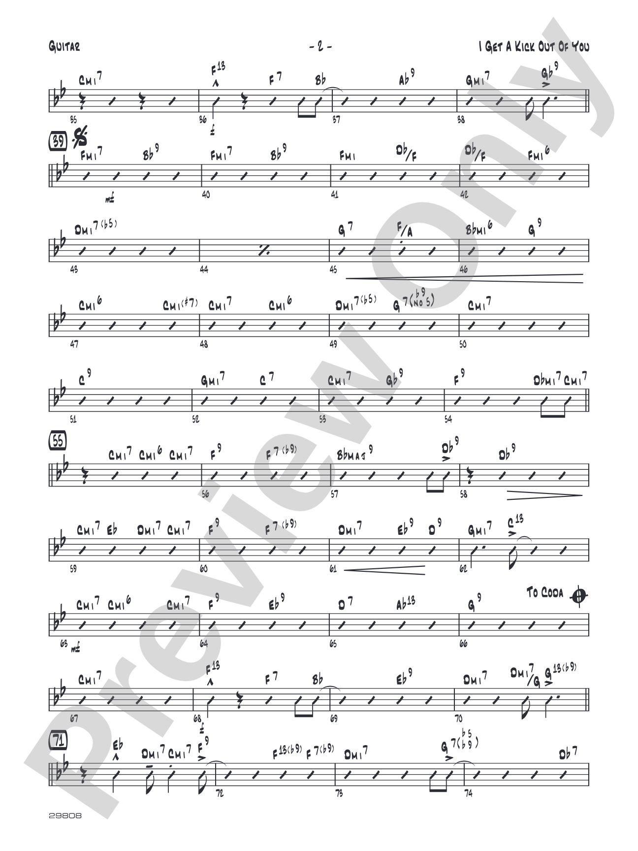 I Get a Kick Out of You: Guitar