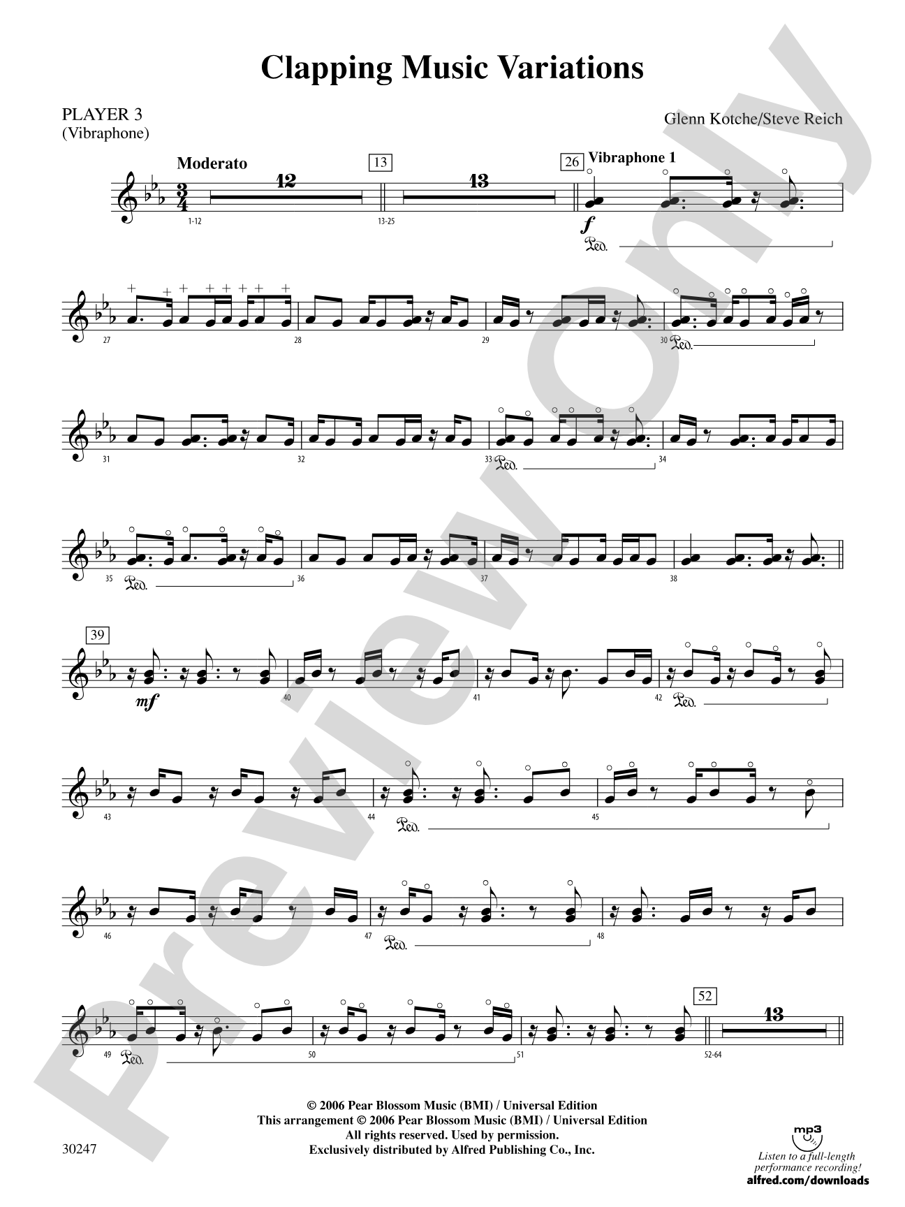 Clapping Music Variations: 3rd Percussion