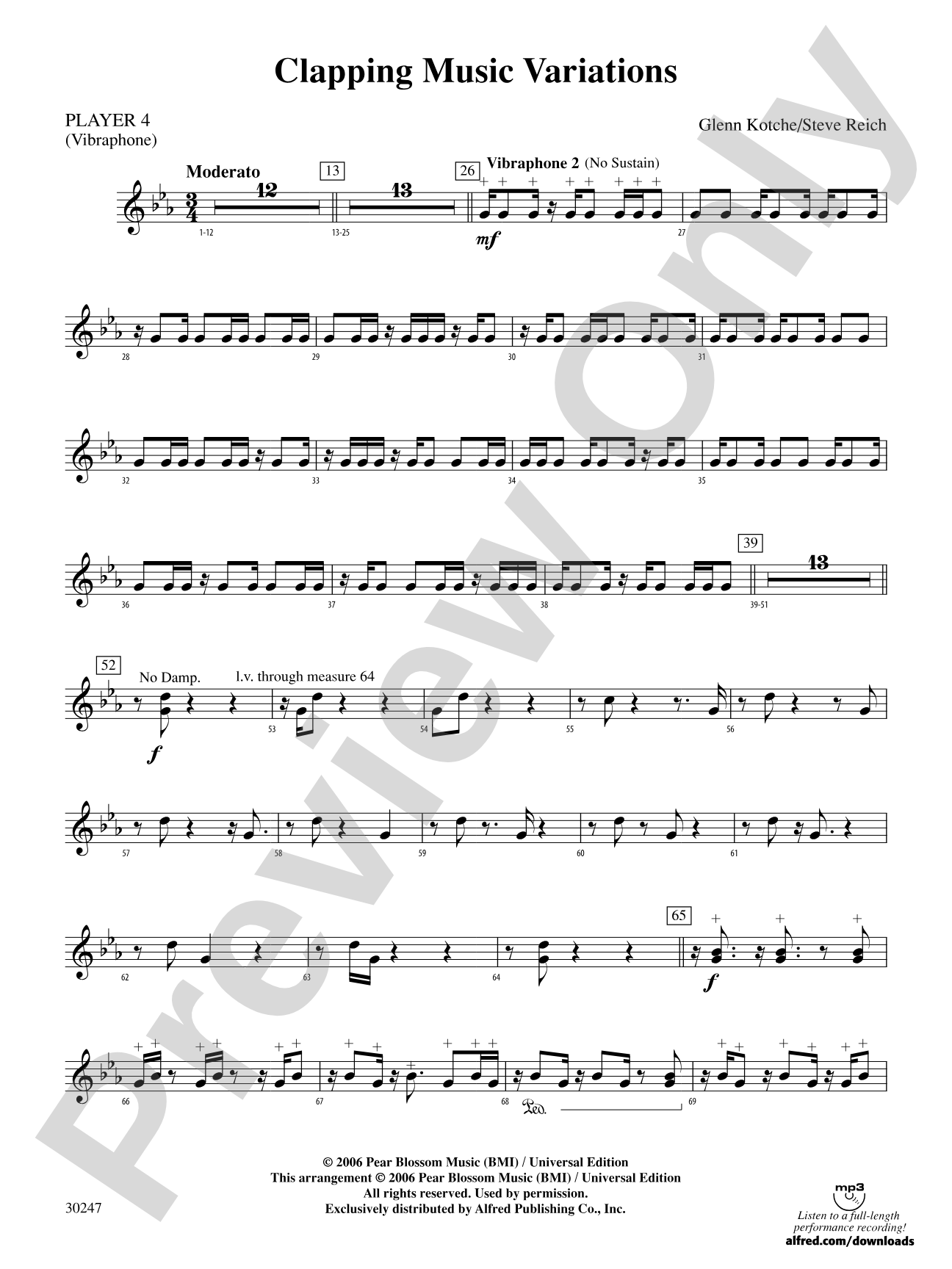 Clapping Music Variations: 4th Percussion