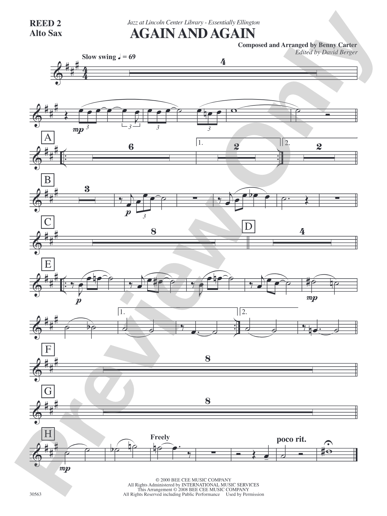 Again and Again: 2nd E-flat Alto Saxophone