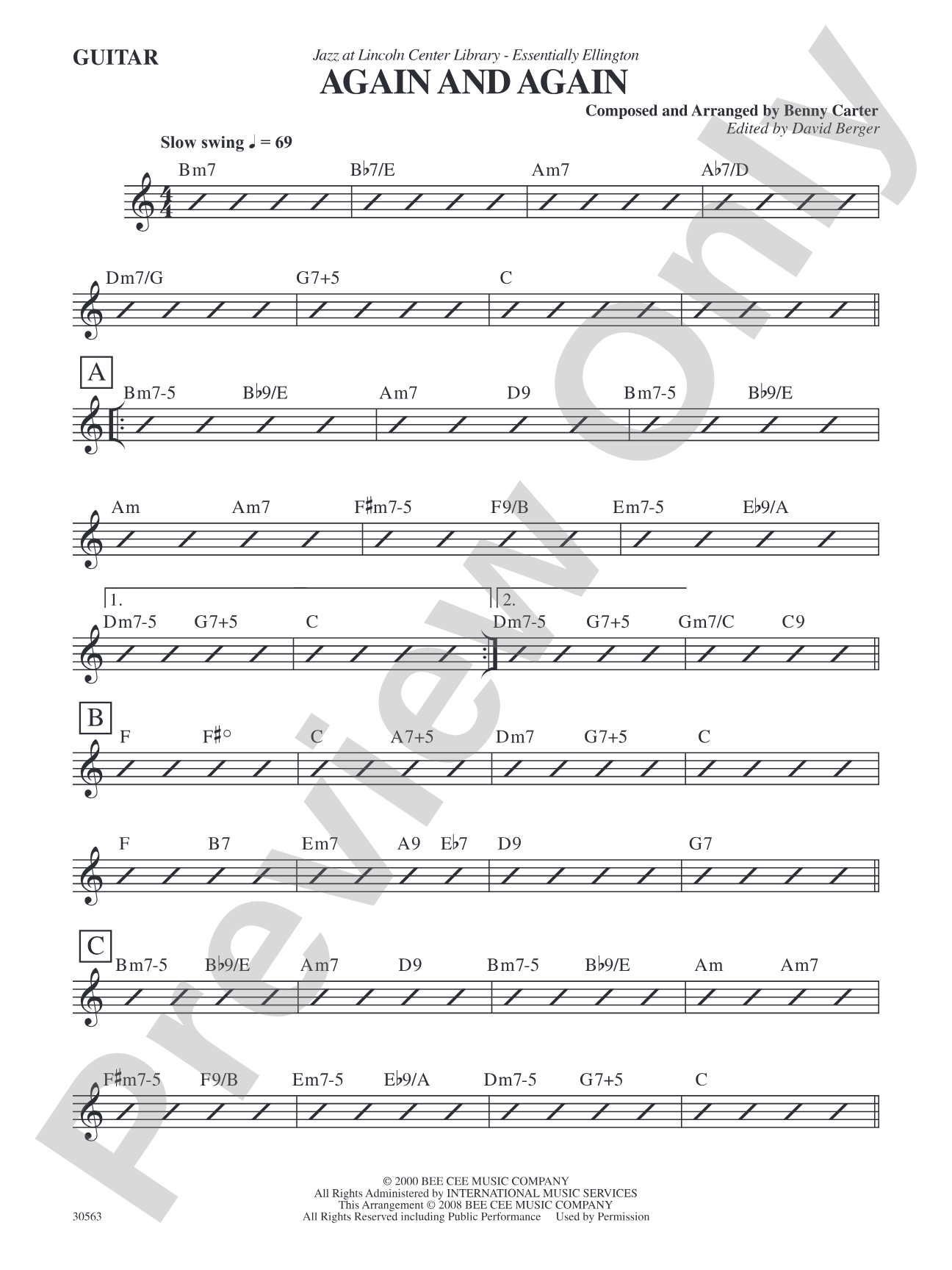 Again and Again: Guitar