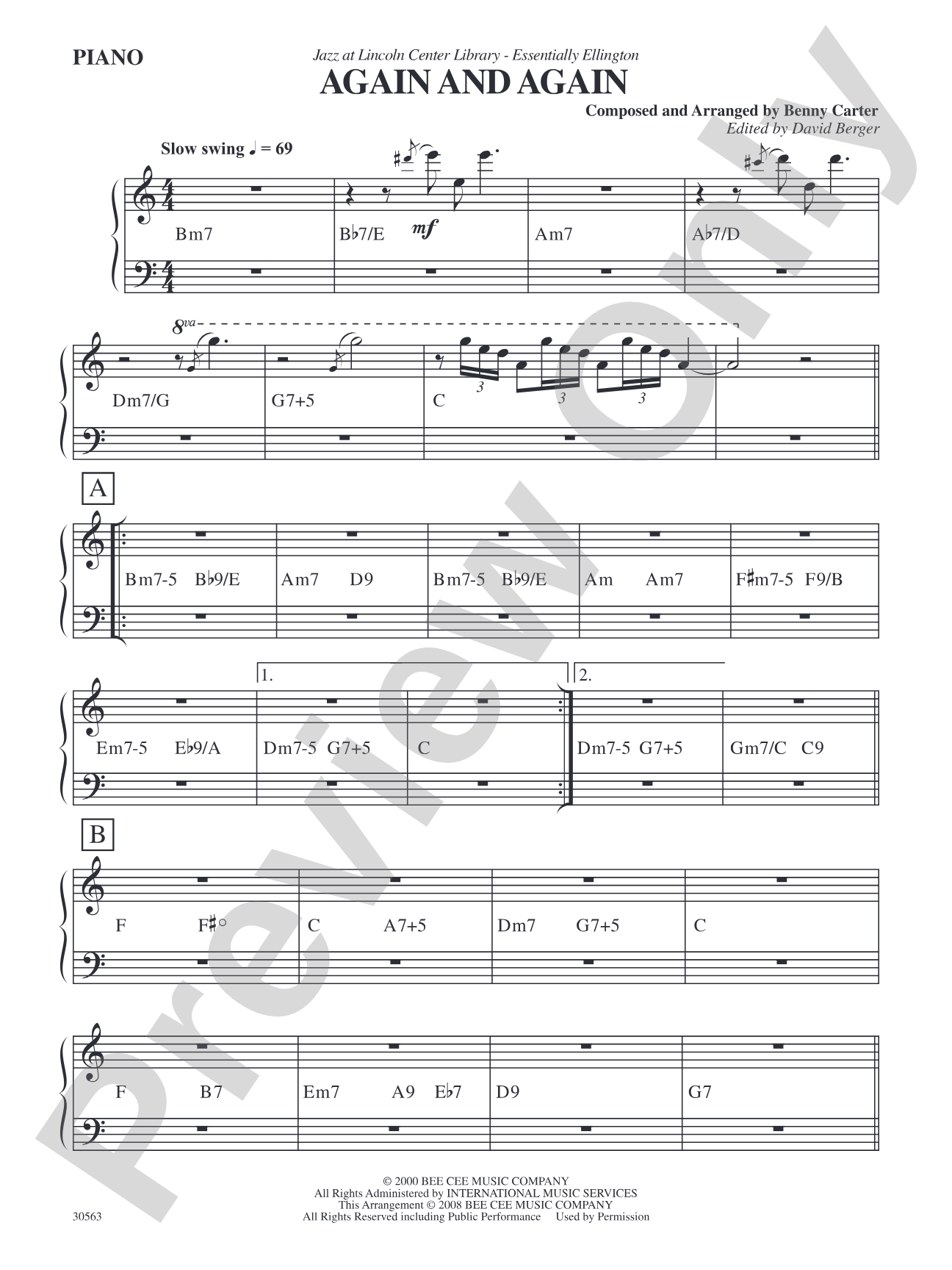 Again and Again: Piano Accompaniment