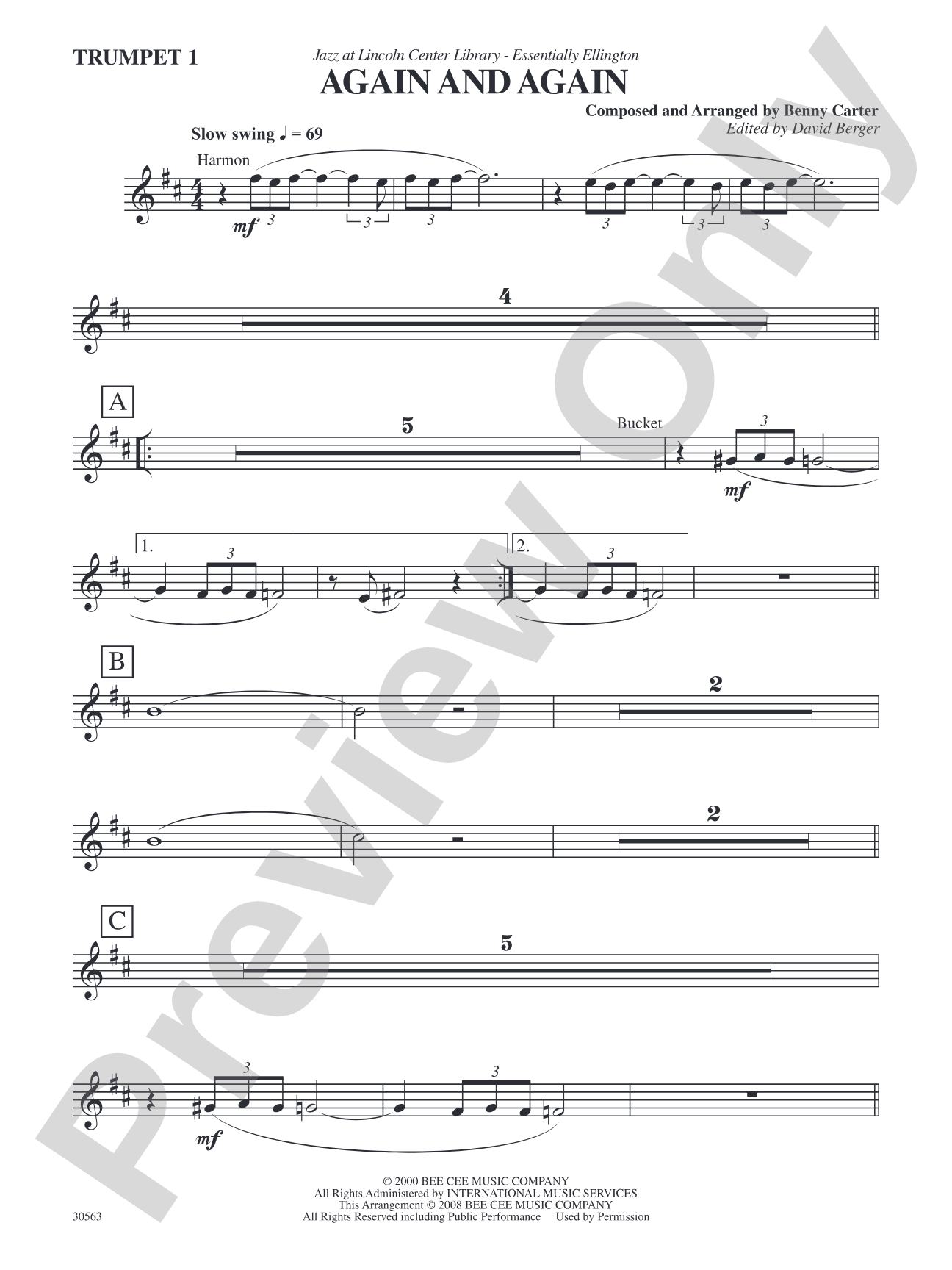 Again and Again: 1st B-flat Trumpet