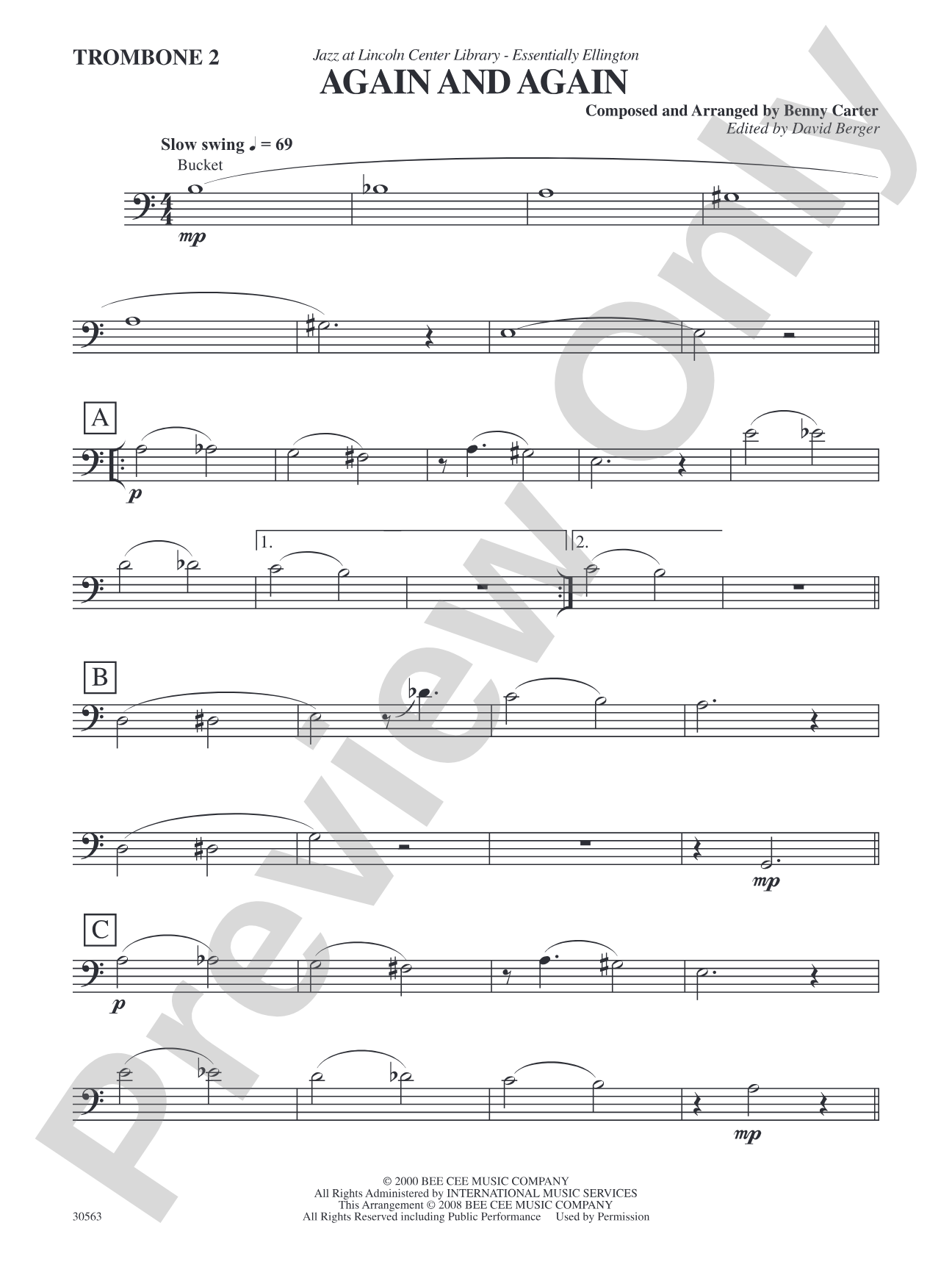 Again and Again: 2nd Trombone
