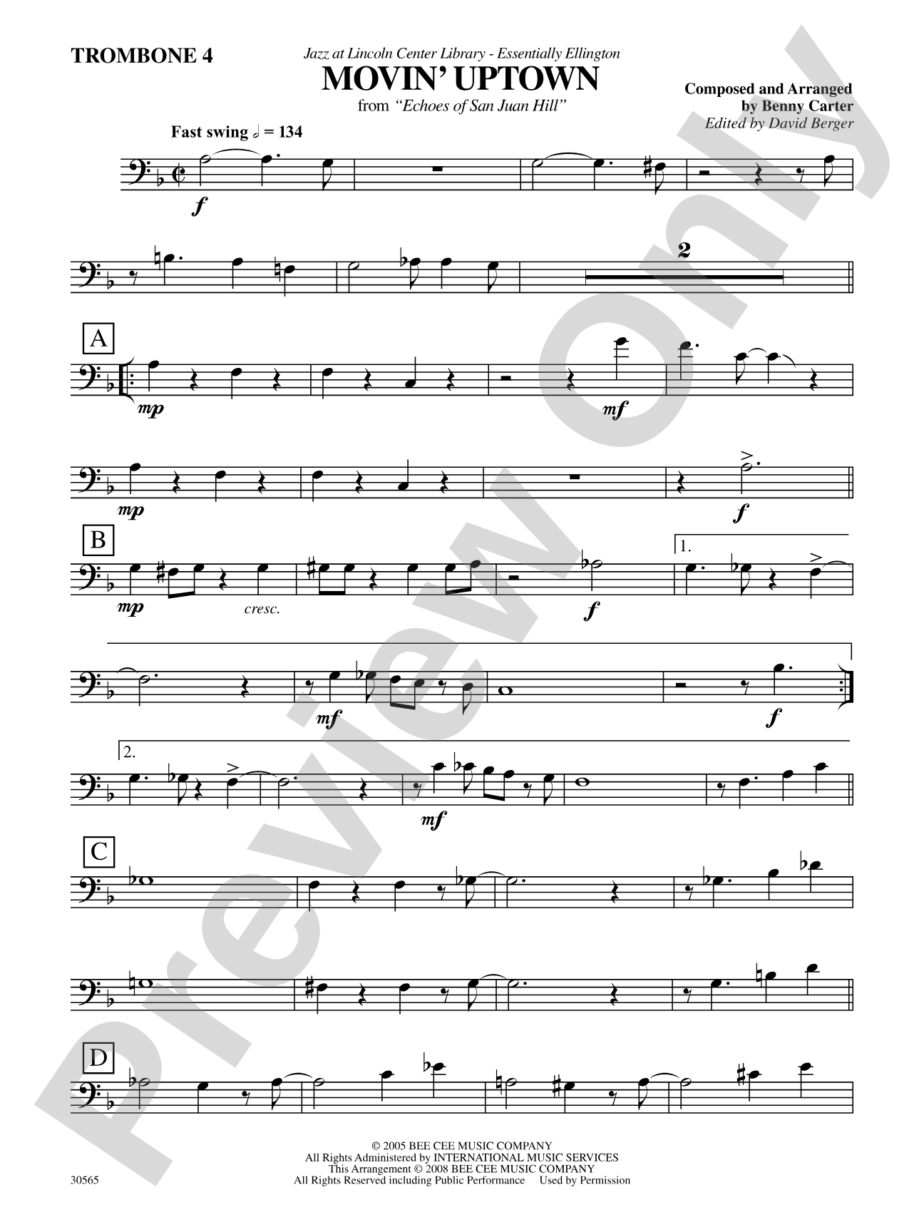 Movin' Uptown: 4th Trombone
