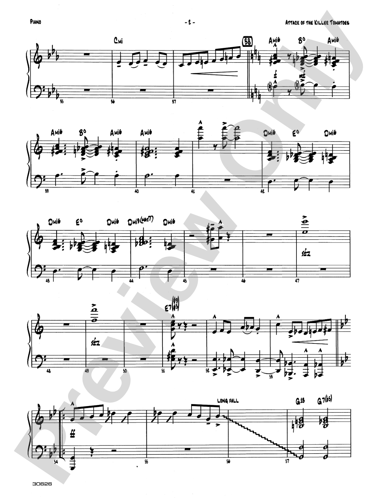 Attack of the Killer Tomatoes: Piano Accompaniment