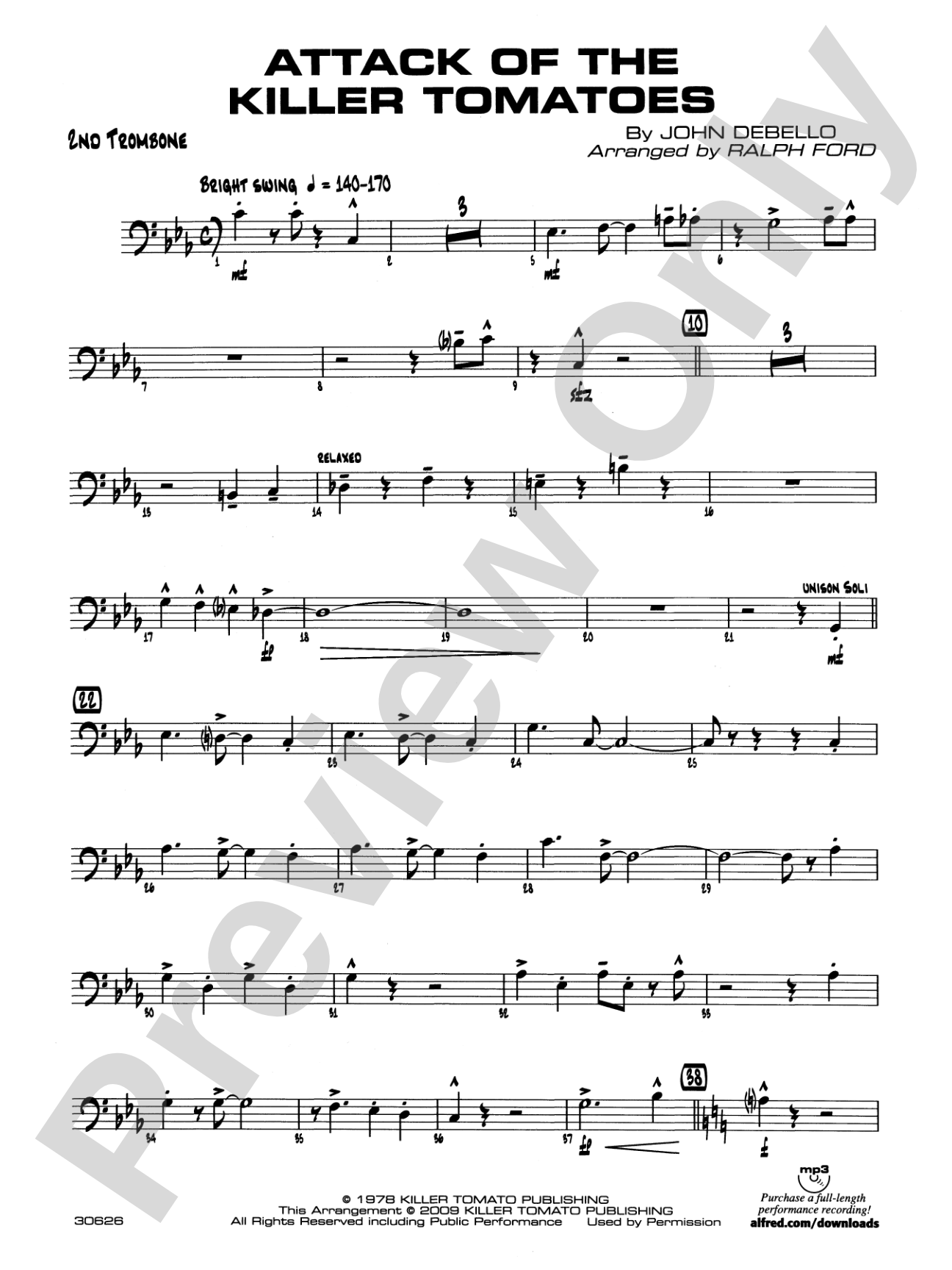 Attack of the Killer Tomatoes: 2nd Trombone