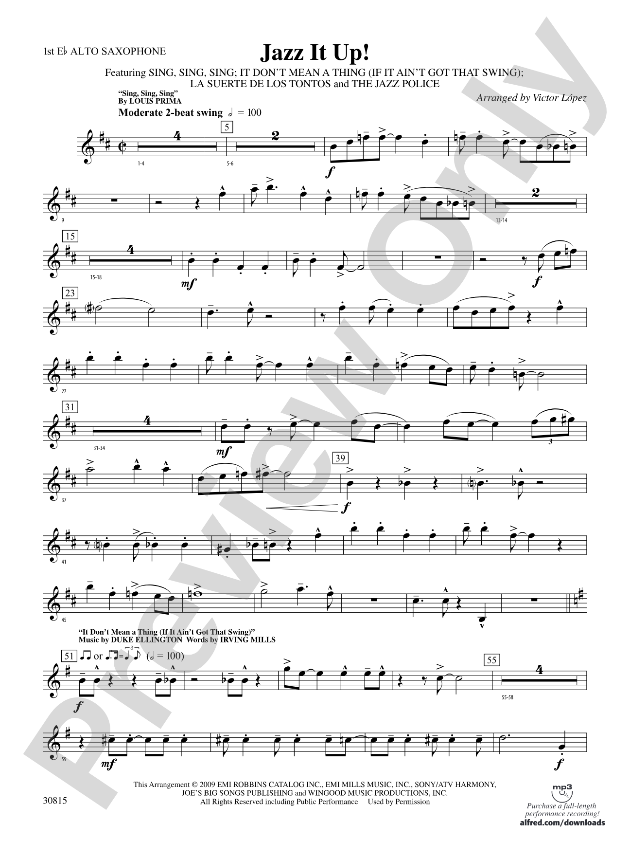 Jazz It Up!: E-flat Alto Saxophone