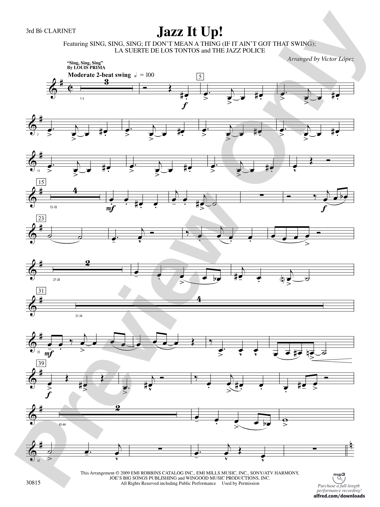Jazz It Up!: 3rd B-flat Clarinet