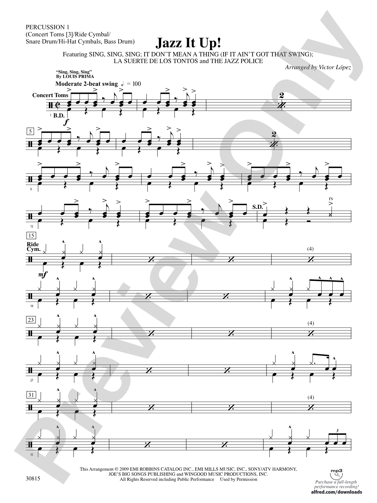 Jazz It Up!: 1st Percussion