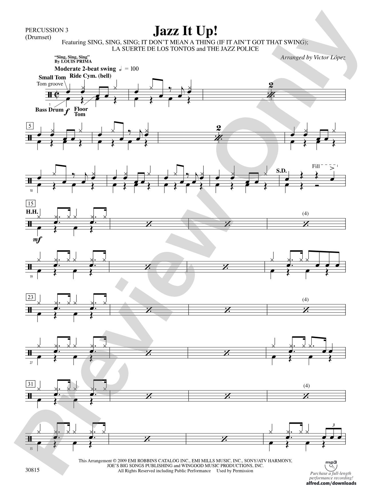 Jazz It Up!: 3rd Percussion