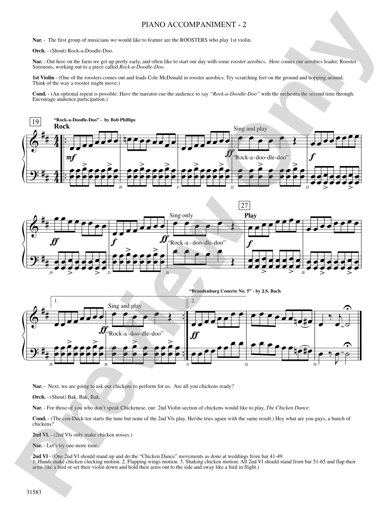 Prelude to the Afternoon on a Farm: Piano Accompaniment