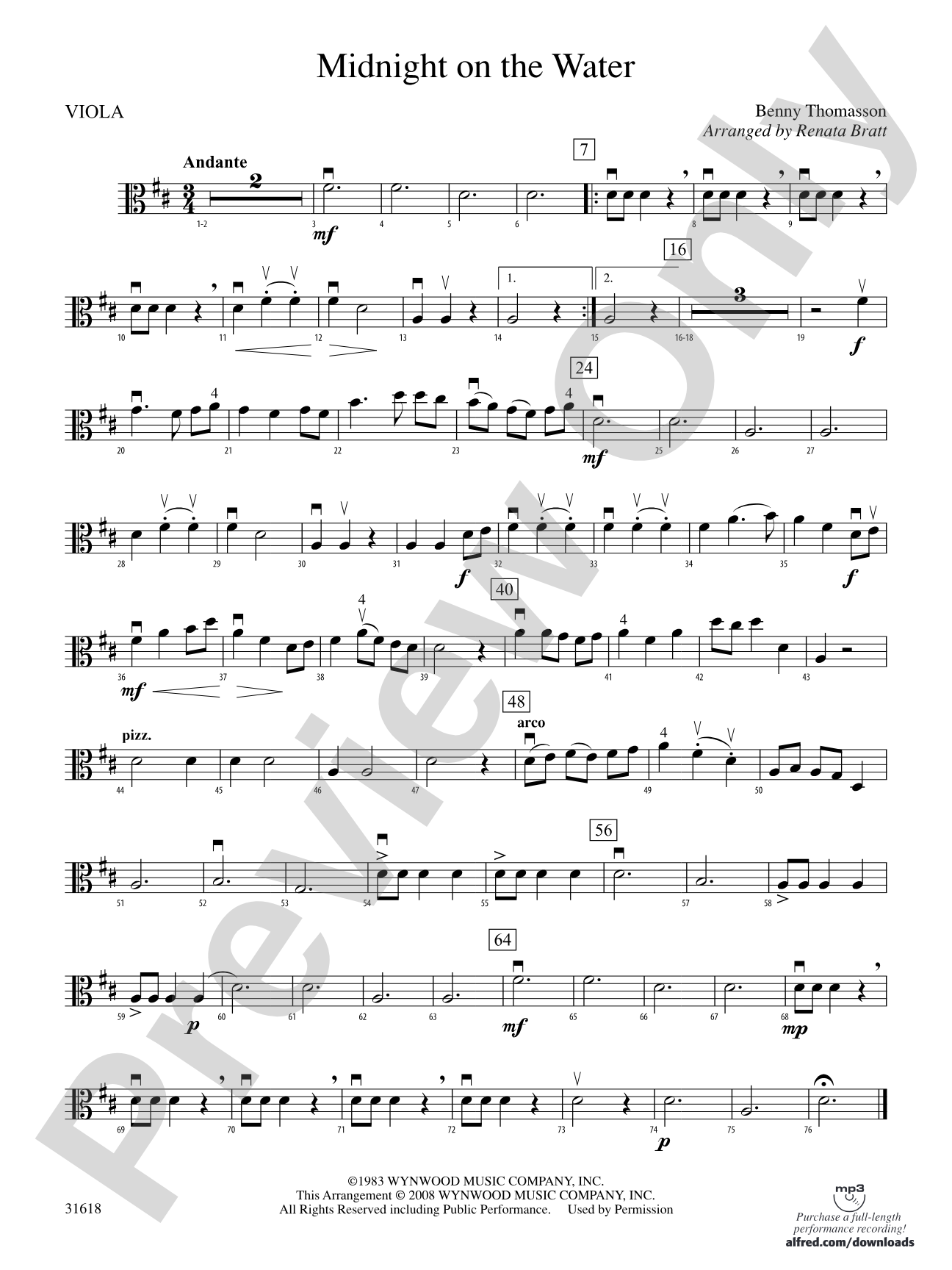 Midnight on the Water: Viola