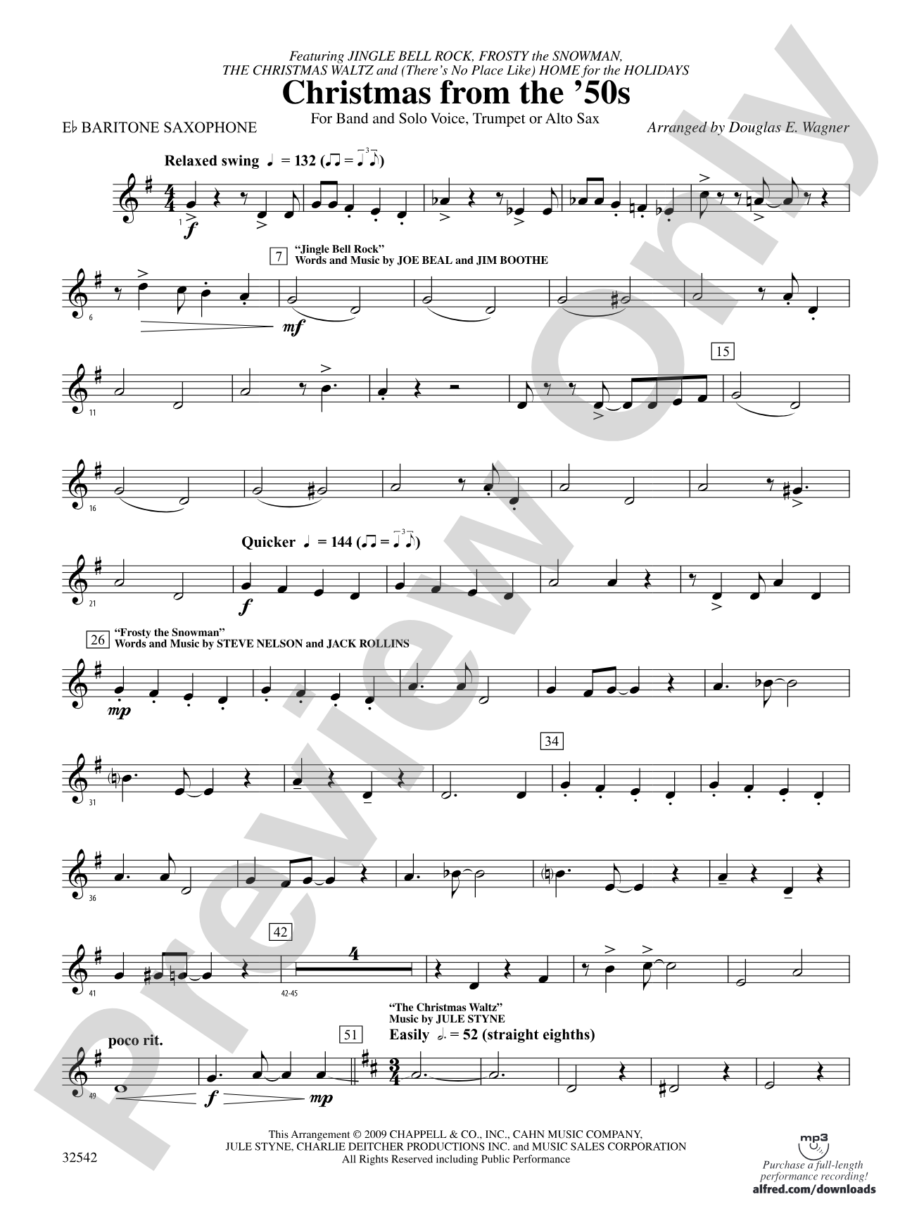 Christmas from the '50s: E-flat Baritone Saxophone