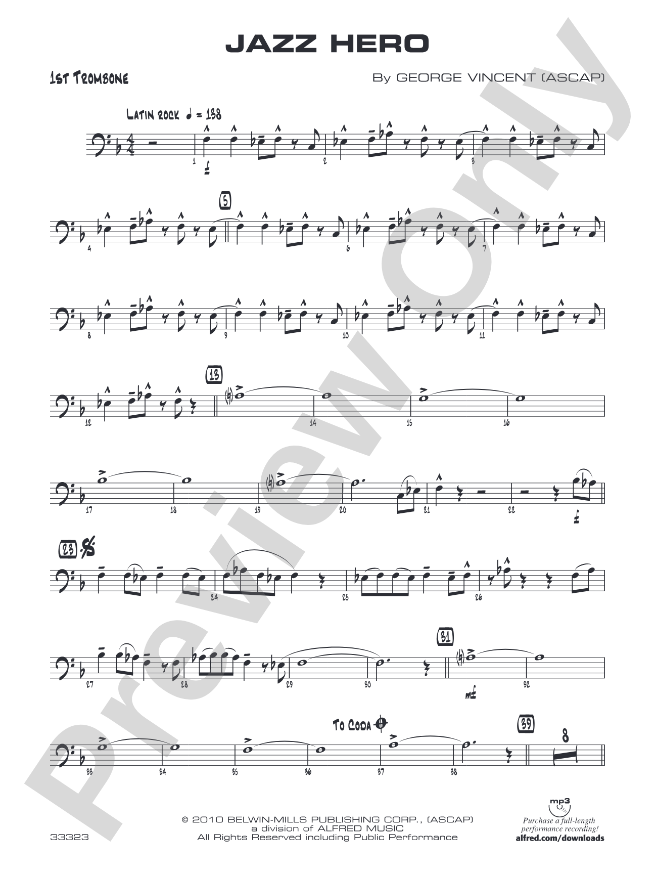 Jazz Hero: 1st Trombone