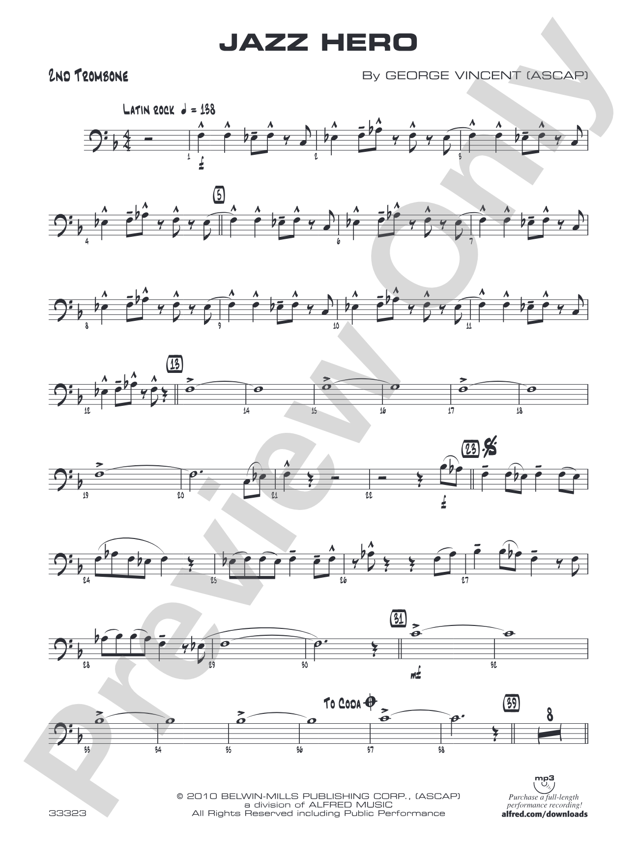 Jazz Hero: 2nd Trombone