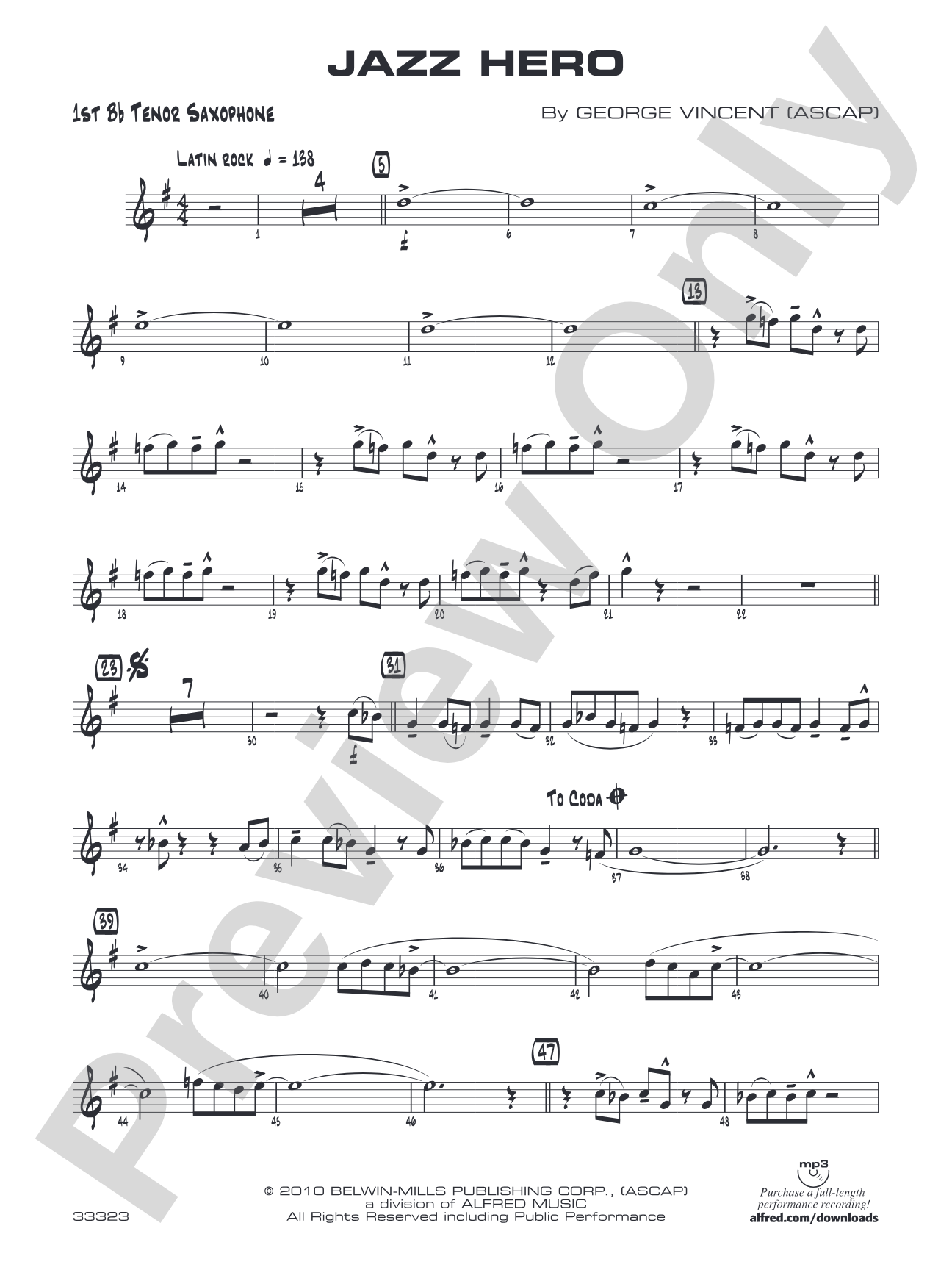 Jazz Hero: B-flat Tenor Saxophone