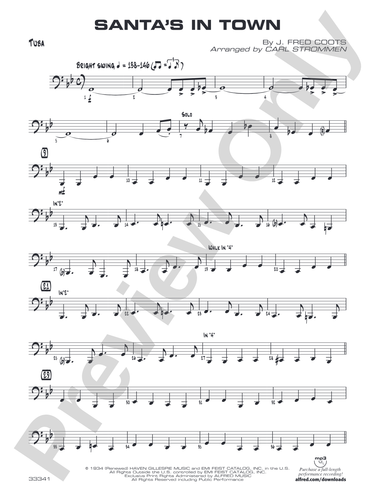 Santa's in Town: Tuba
