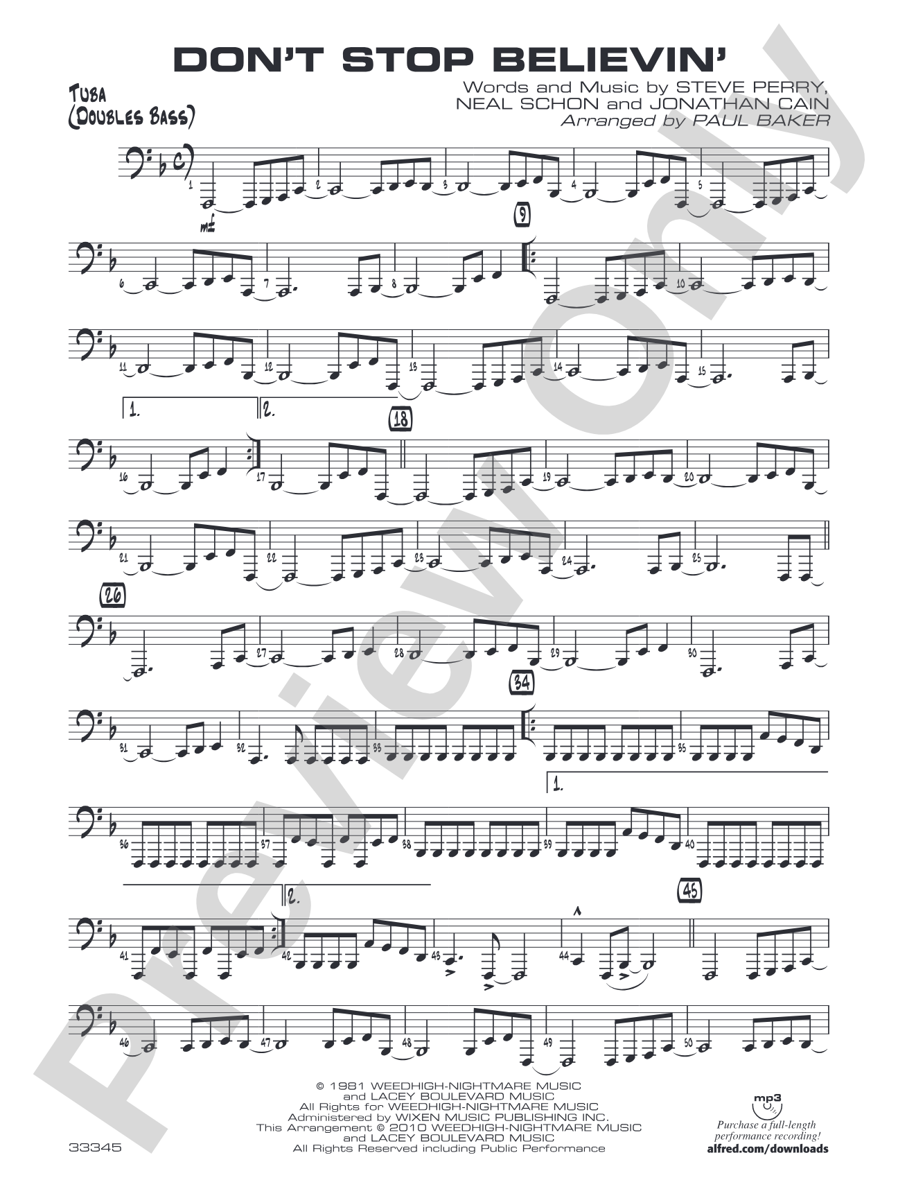 Don't Stop Believin': Tuba
