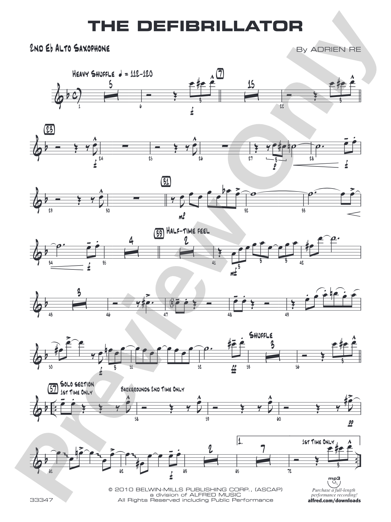 The Defibrillator: 2nd E-flat Alto Saxophone