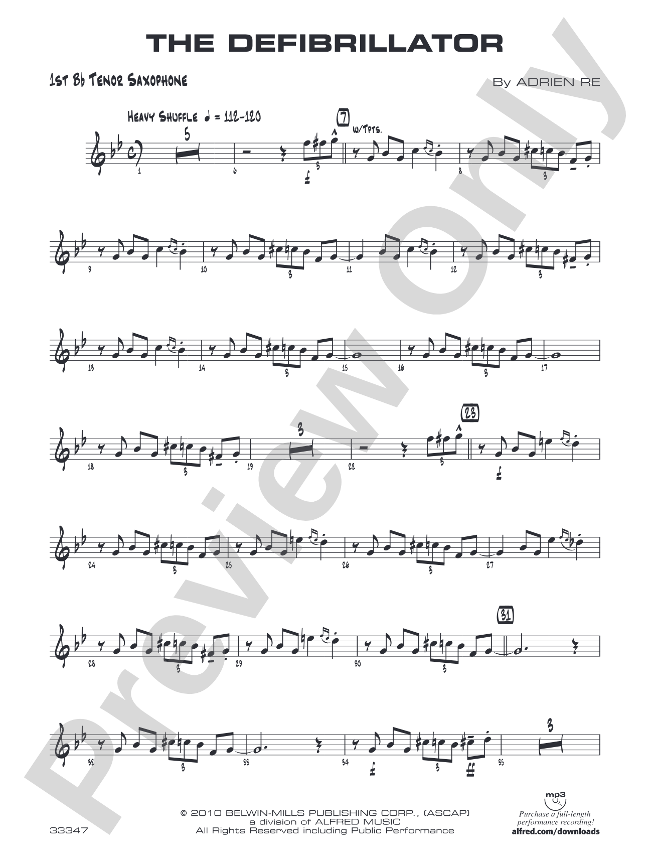 The Defibrillator: B-flat Tenor Saxophone