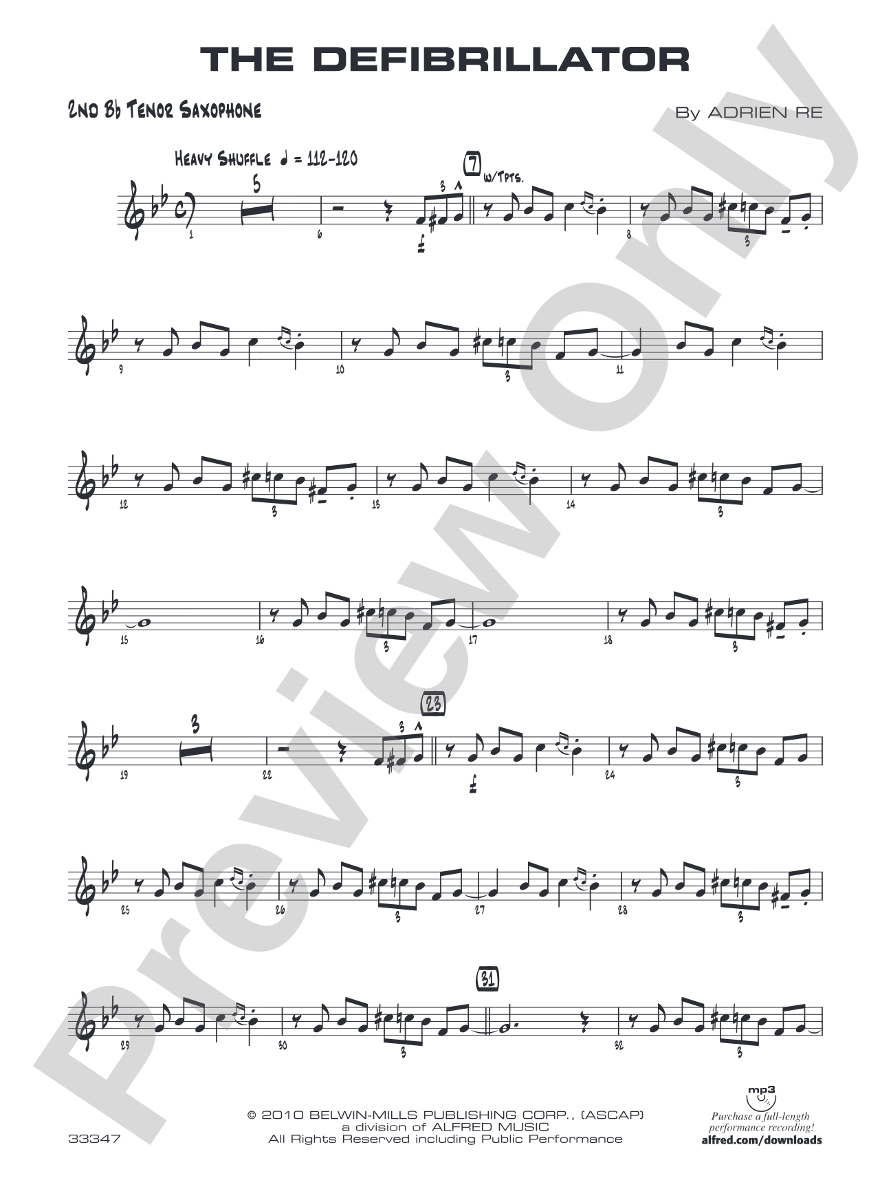 The Defibrillator: 2nd B-flat Tenor Saxophone