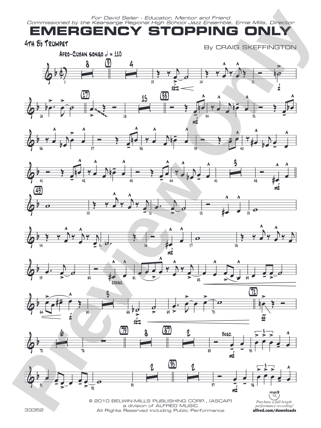 Emergency Stopping Only: 4th B-flat Trumpet
