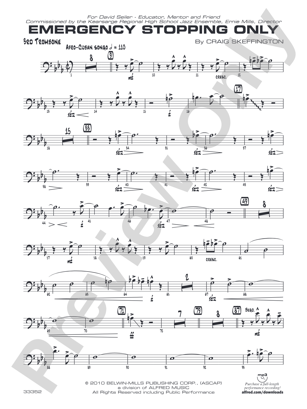 Emergency Stopping Only: 3rd Trombone