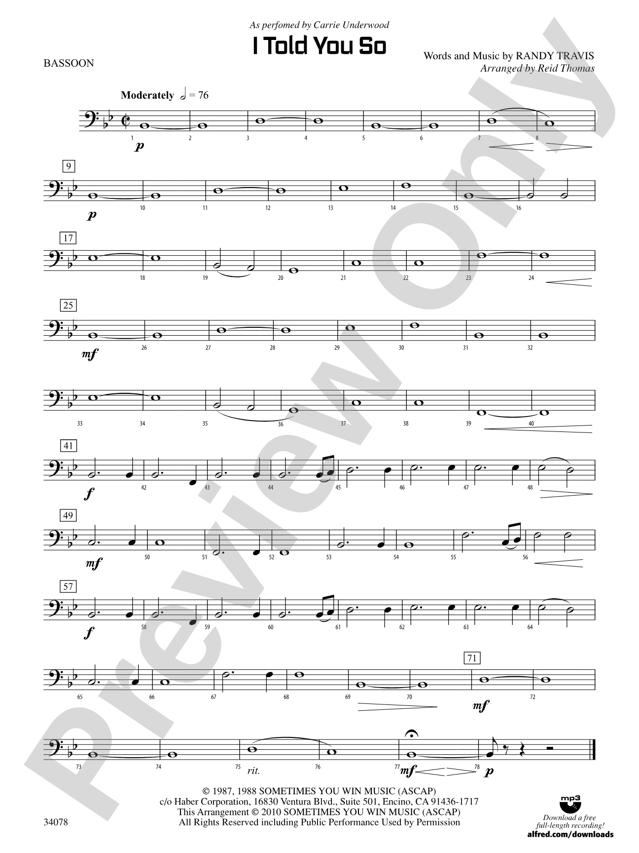 I Told You So: Bassoon