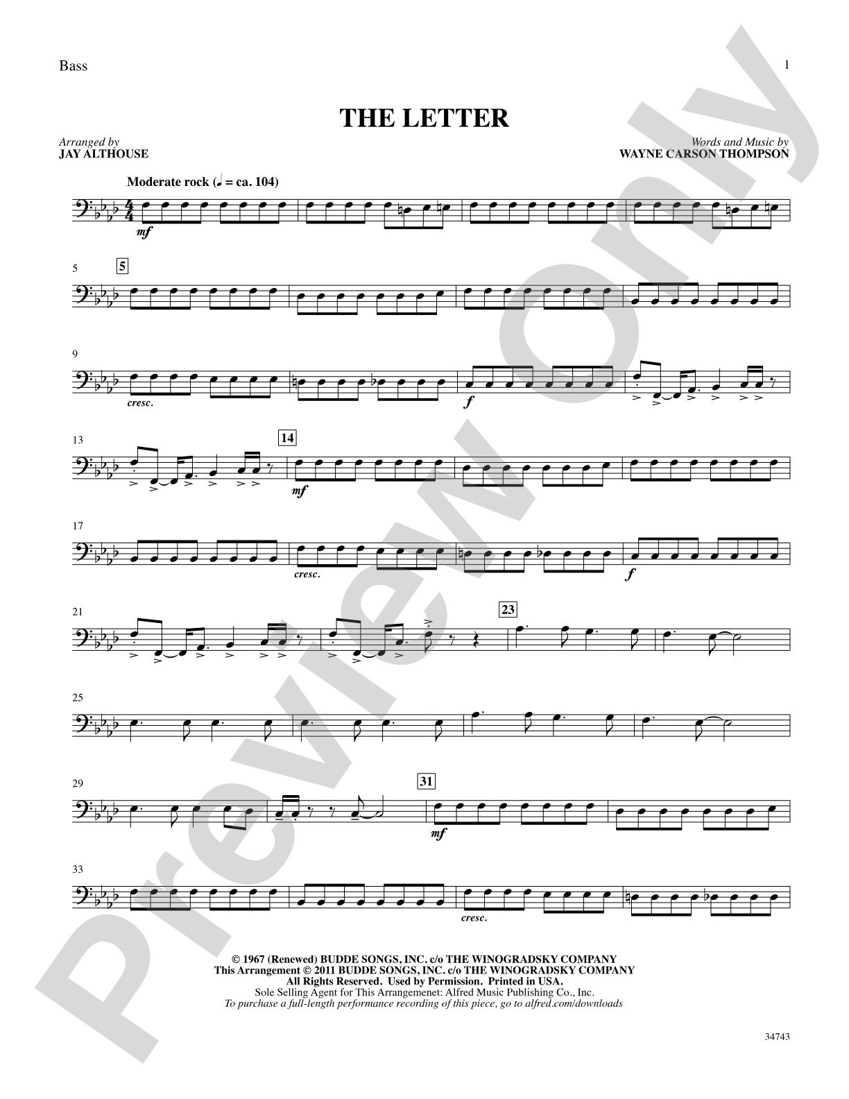 The Letter: String Bass