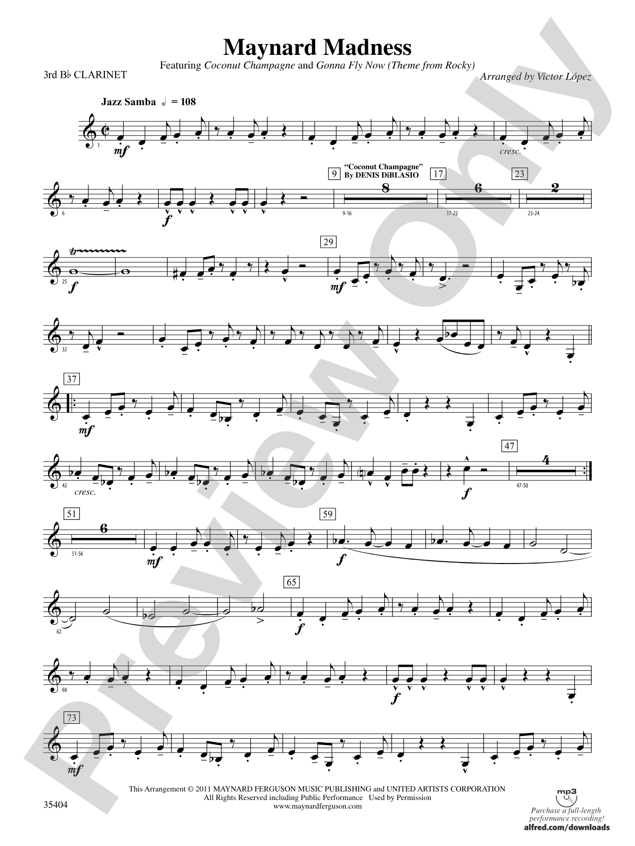 Maynard Madness: 3rd B-flat Clarinet